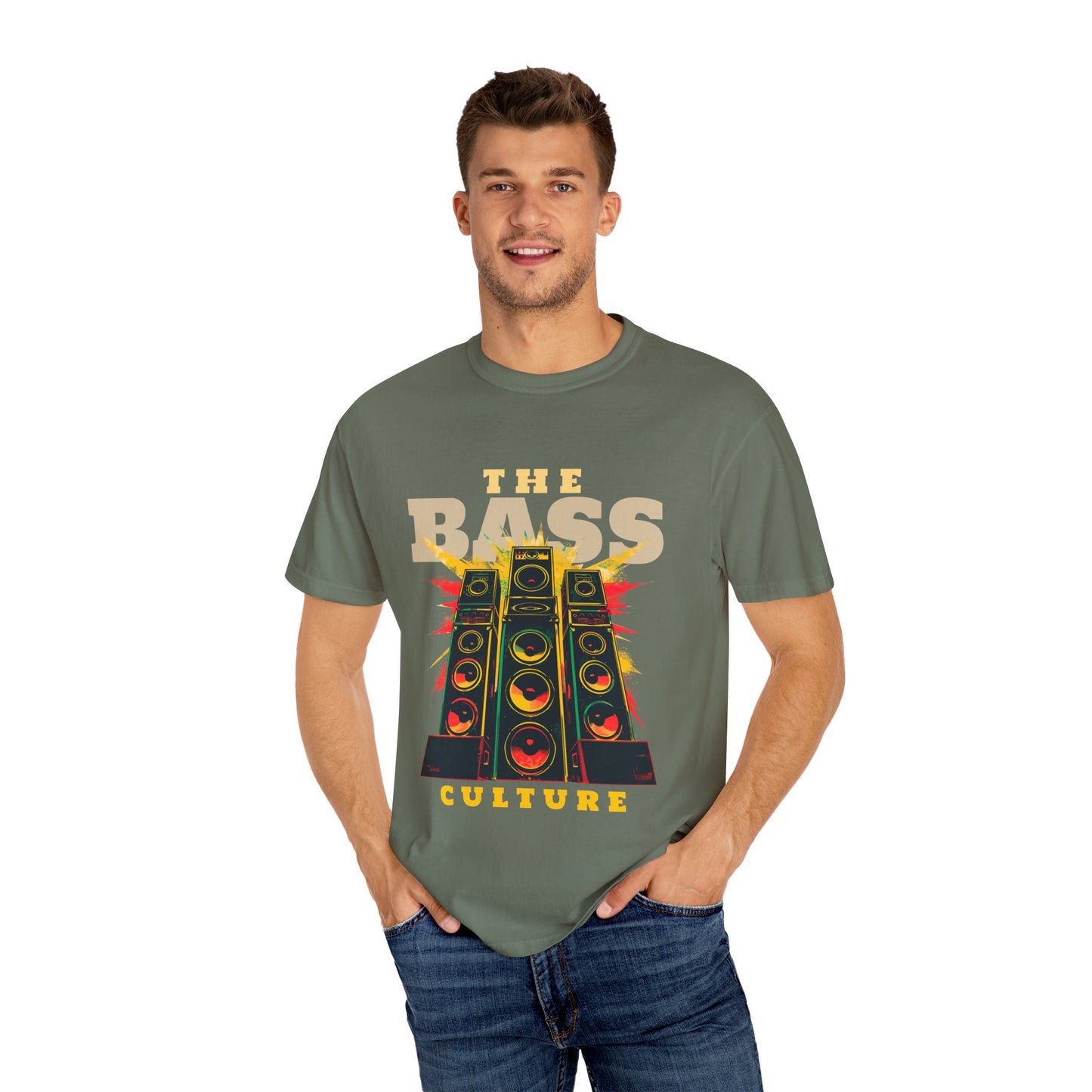 Men's Music Lovers Vintage Bass Culture T-Shirt