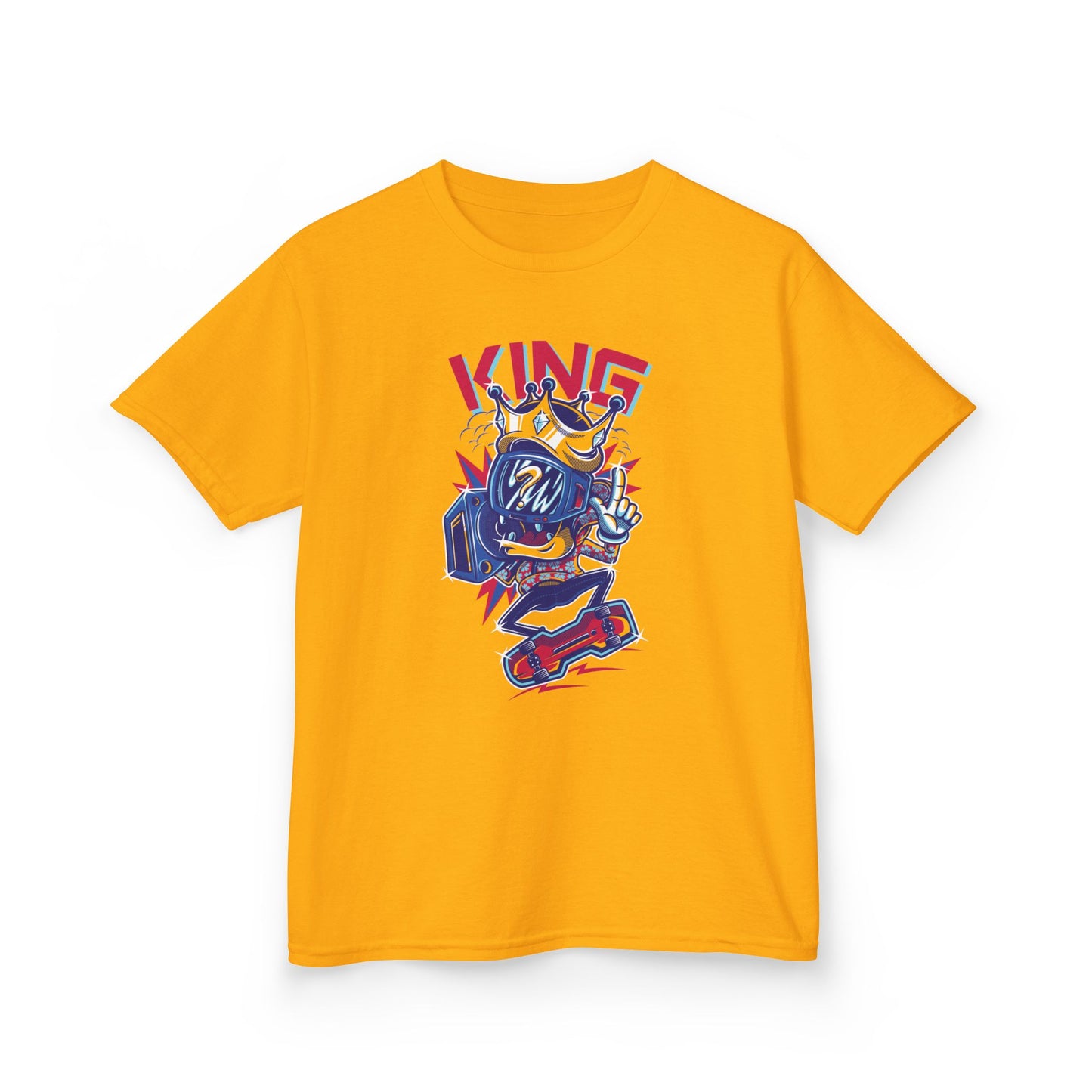 King Kids Tee Fun Graphic Tee for Young Rulers