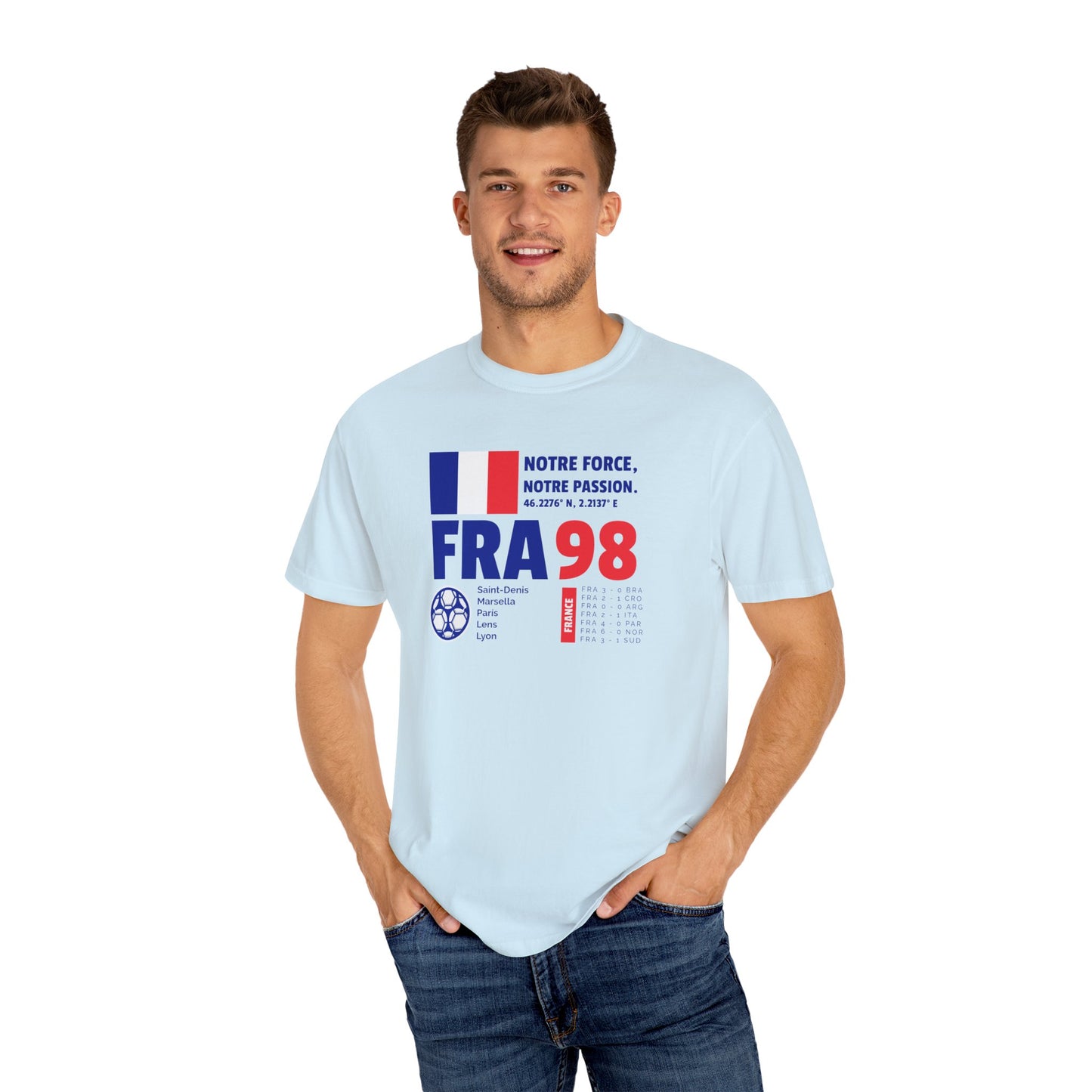 Unisex T-shirt France 98 Victory Celebrate French Passion