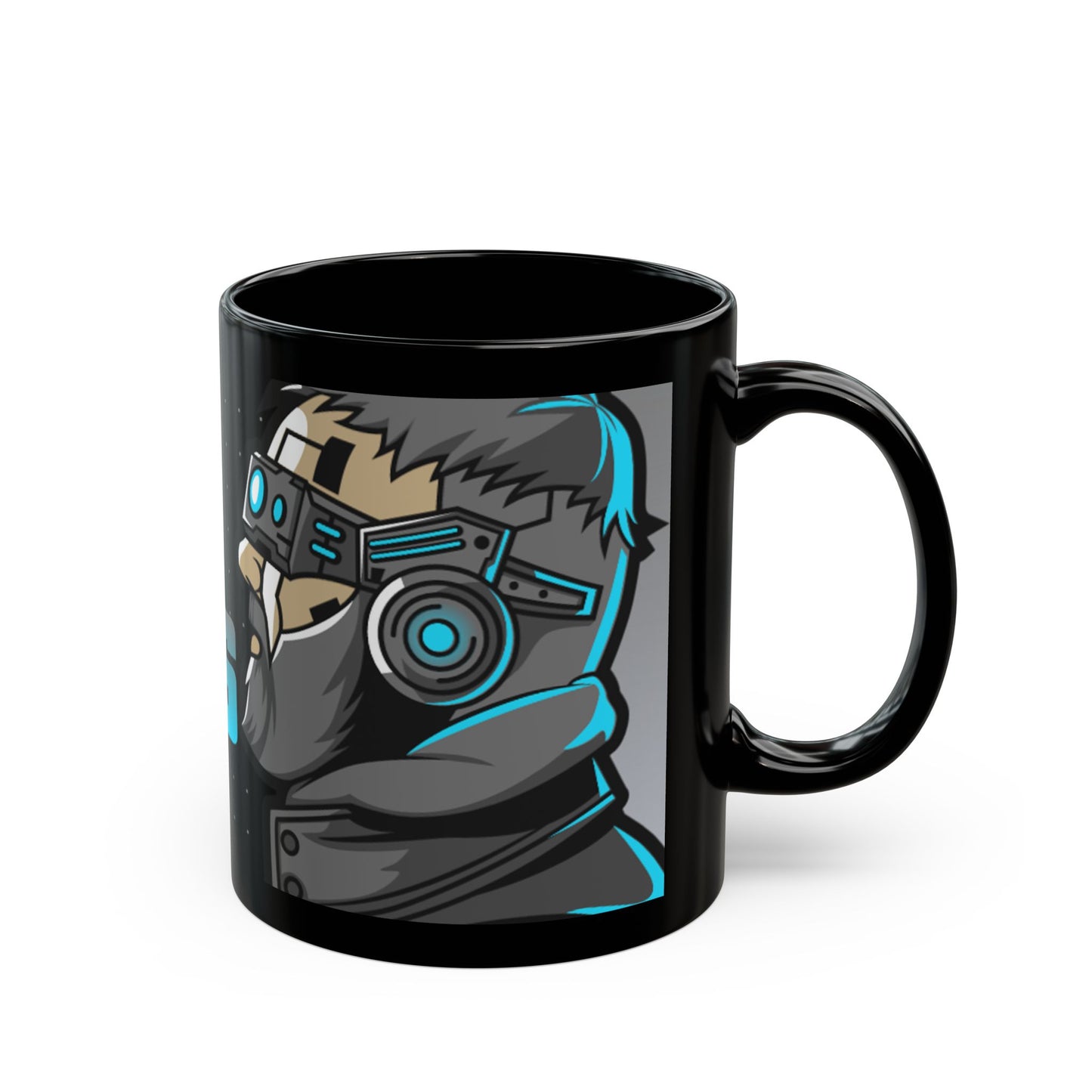 Central Genius Black Ceramic Mug 11oz - The Perfect Mug for Gamers and Thinkers