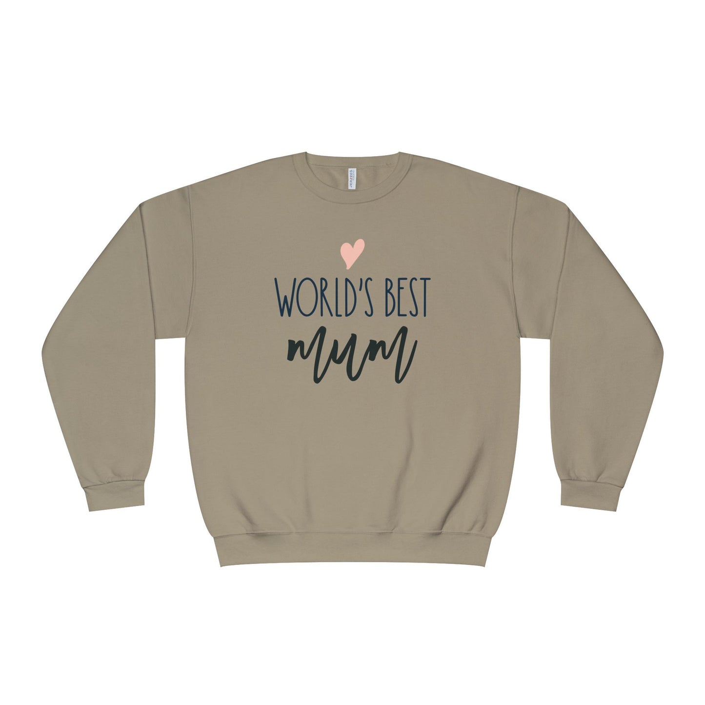 Women's Crewneck Sweatshirt World's Best Mum – Cozy Gift for Mothers