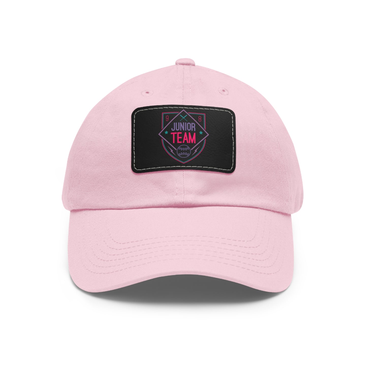 Junior Team Leather Patch Dad Hat | Casual Baseball Cap