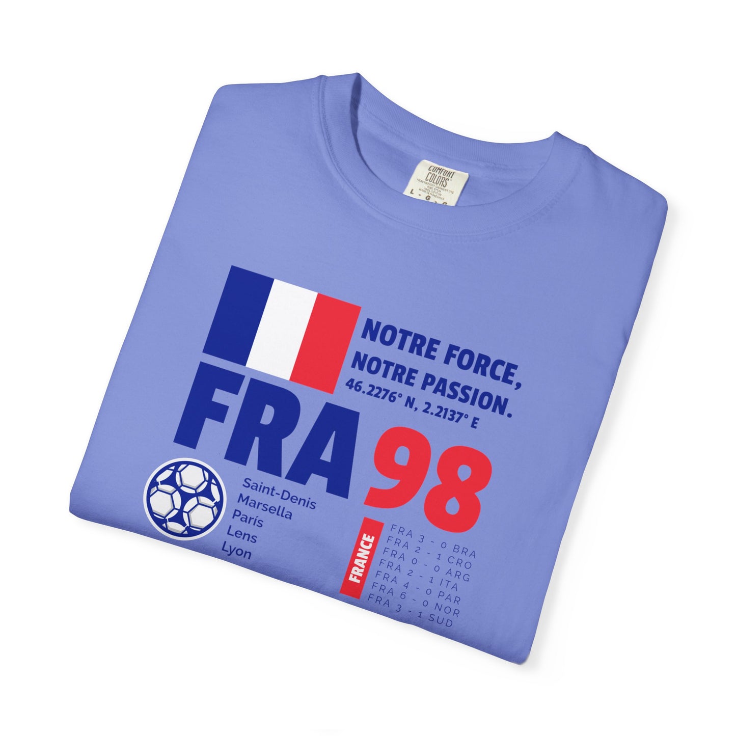 Unisex T-shirt France 98 Victory Celebrate French Passion