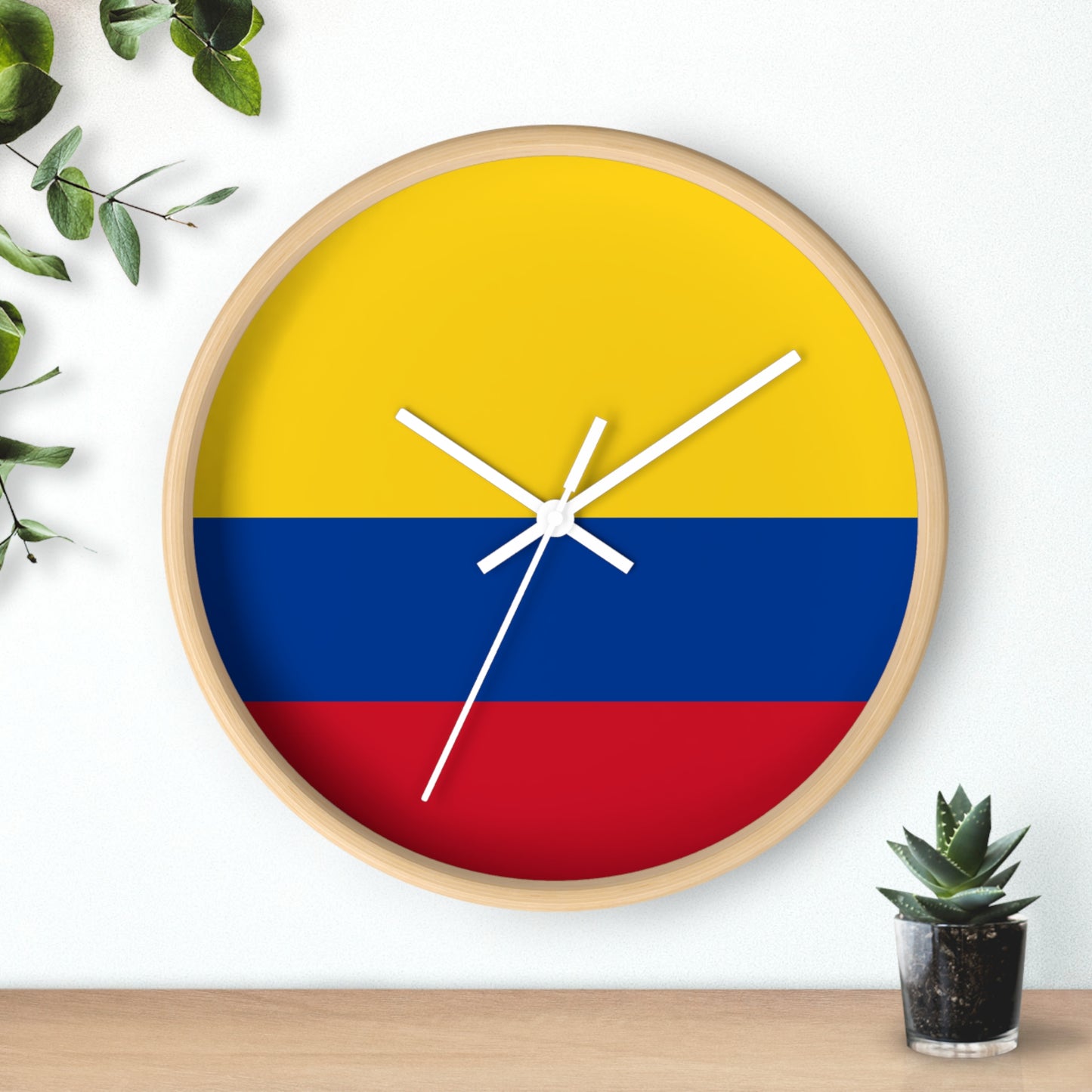 Colombian Flag Wall Clock - Vibrant Home Decoration for Proud Colombians