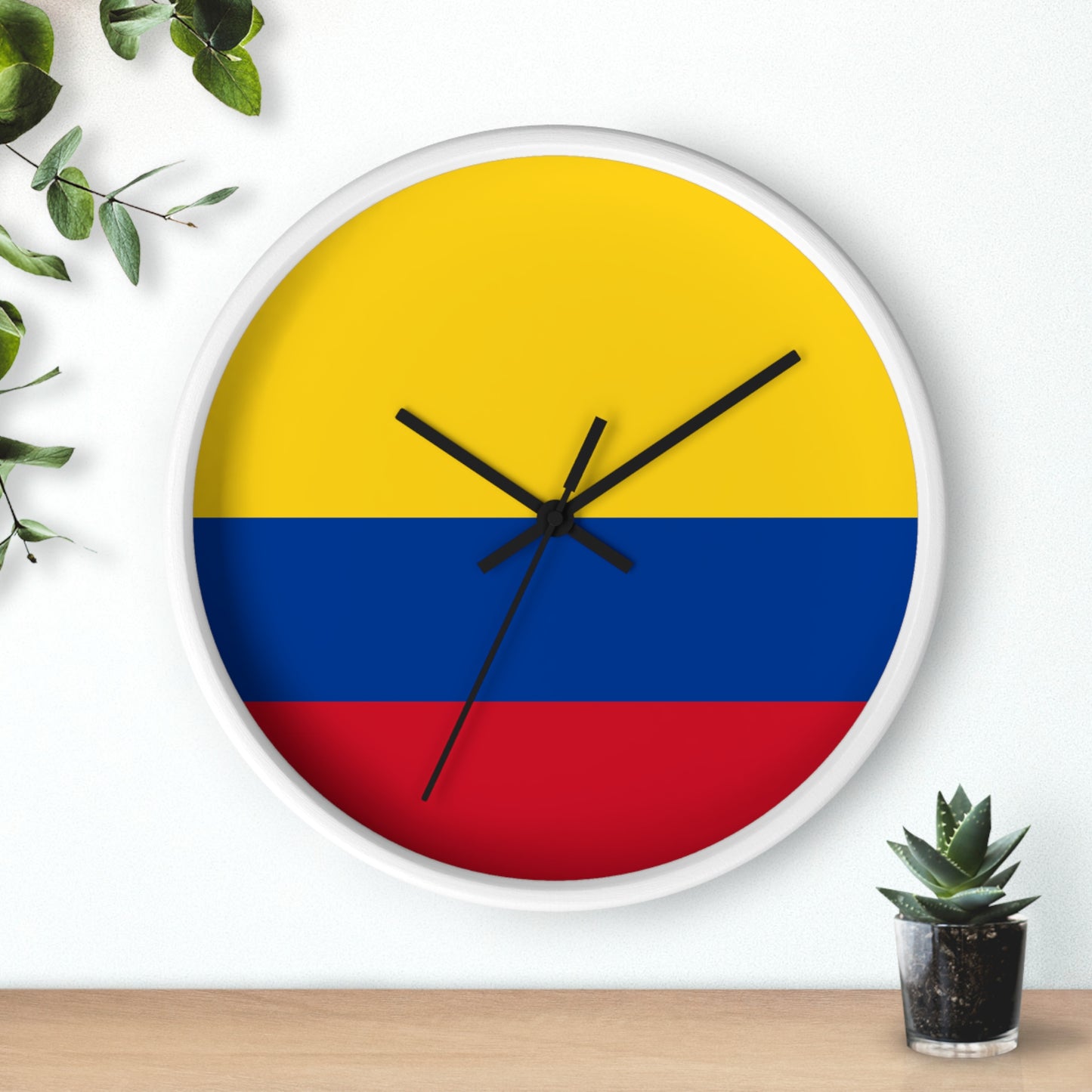 Colombian Flag Wall Clock - Vibrant Home Decoration for Proud Colombians