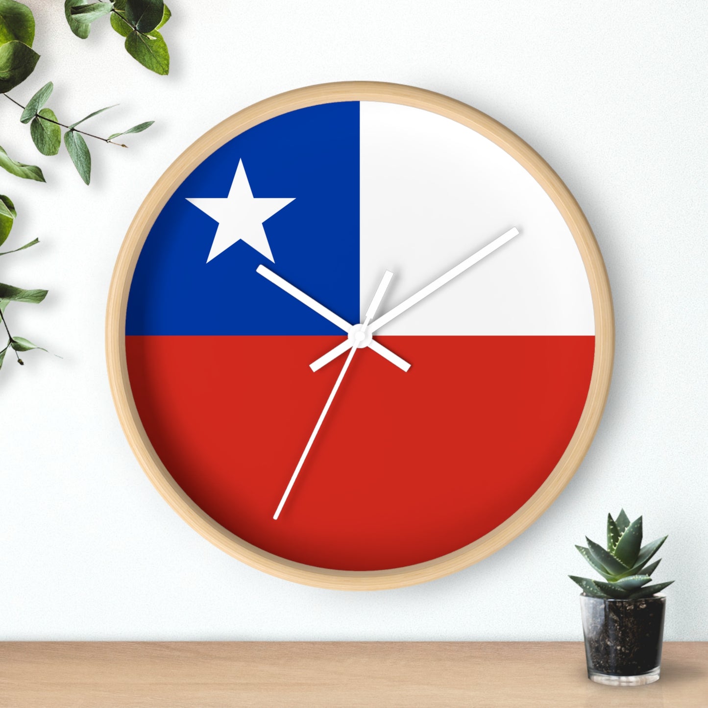 Chilean Flag Wall Clock - Stylish Timepiece for Home Decor - Perfect Gift
