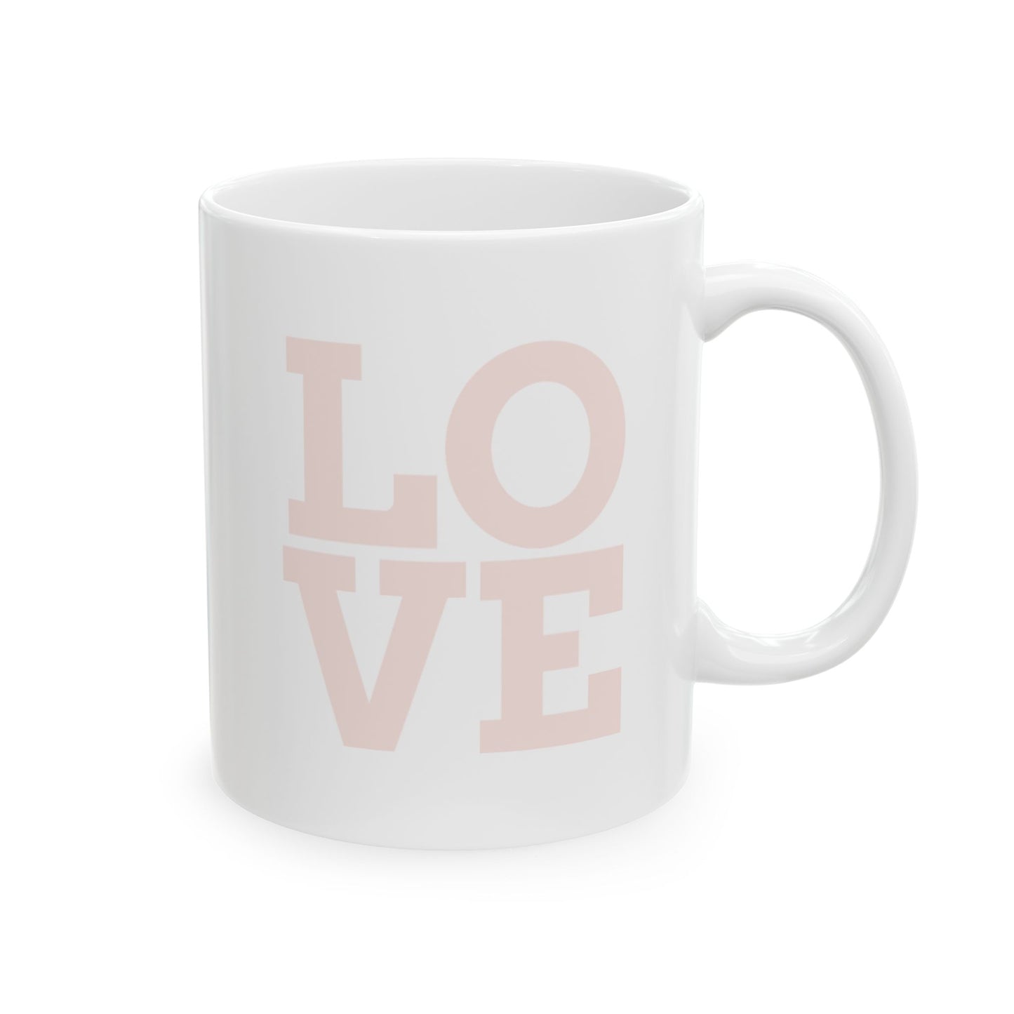 Inspirational Ceramic Mug "Love is My Favorite Language" Gift for Lovers