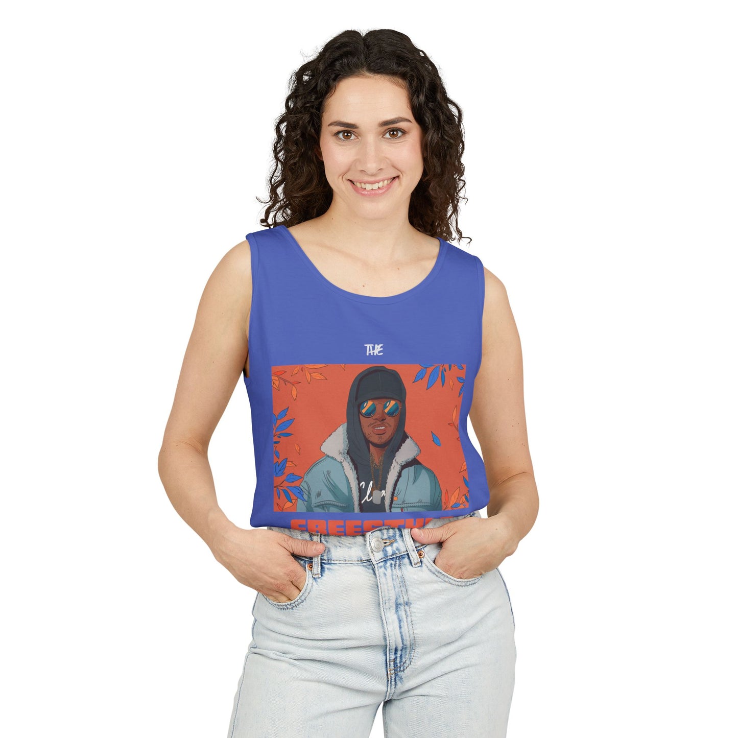 Men's Freestyle Graphic Tank Top Summer Vibes Casual Wear