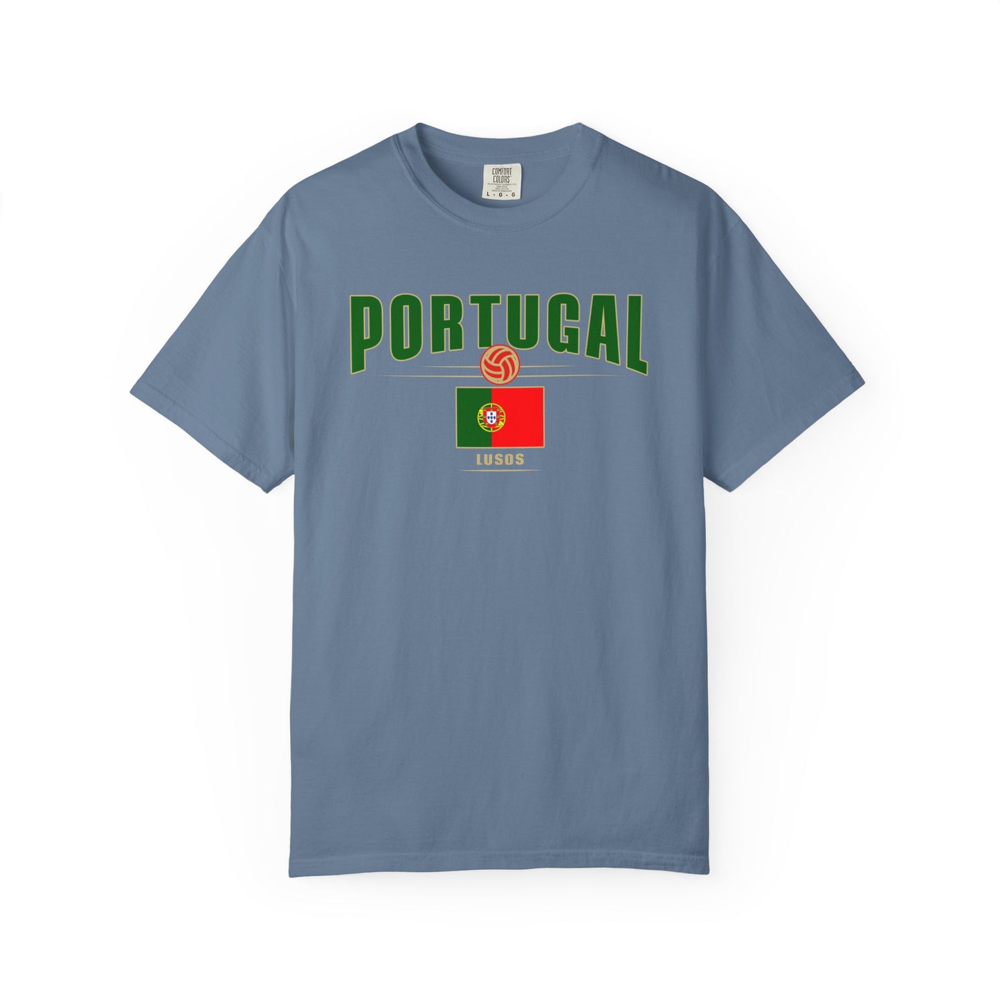 Portugal Garment-Dyed Unisex T-shirt - Perfect for Sports Events & Celebrations
