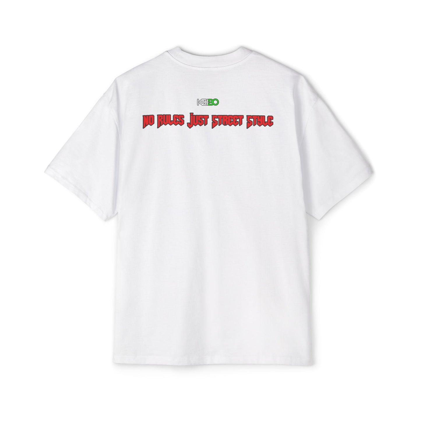 Men's Oversized Tee KEIBO Brand - 'No Rules Just Street Style' Shirt