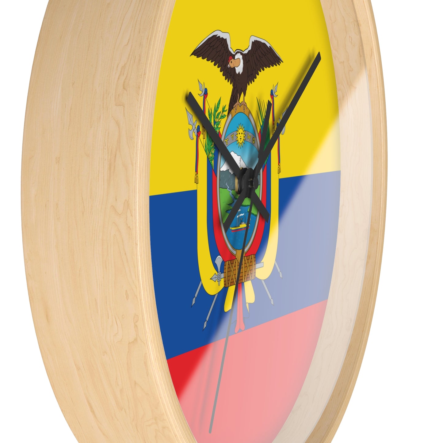 Ecuador Flag Wall Clock - Stylish Timepiece for Home & Office Décor