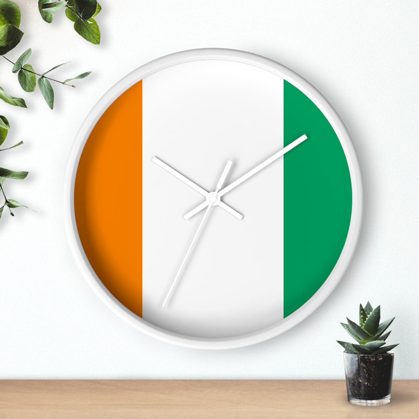 Irish Flag Wall Clock - Home Decor for St. Patrick's Day