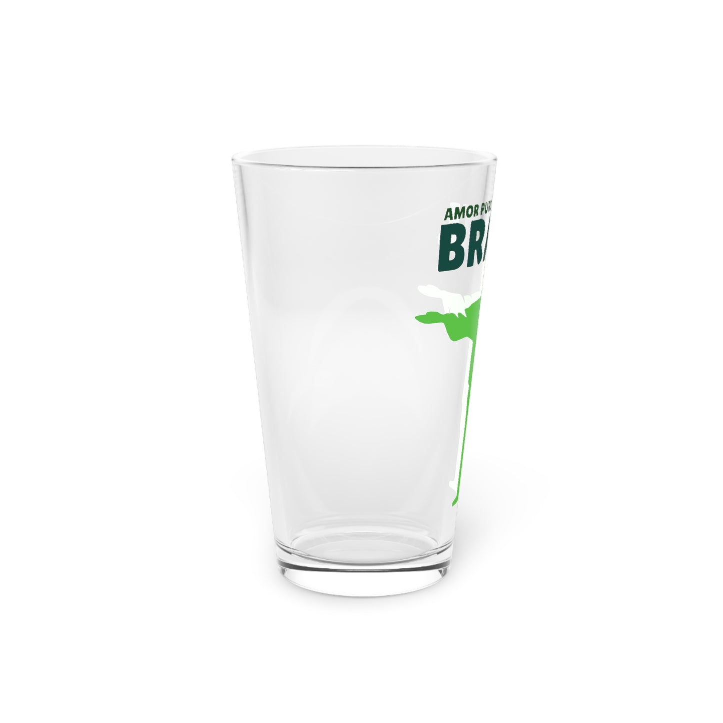 Amor Puro Brasil Pint Glass 16oz