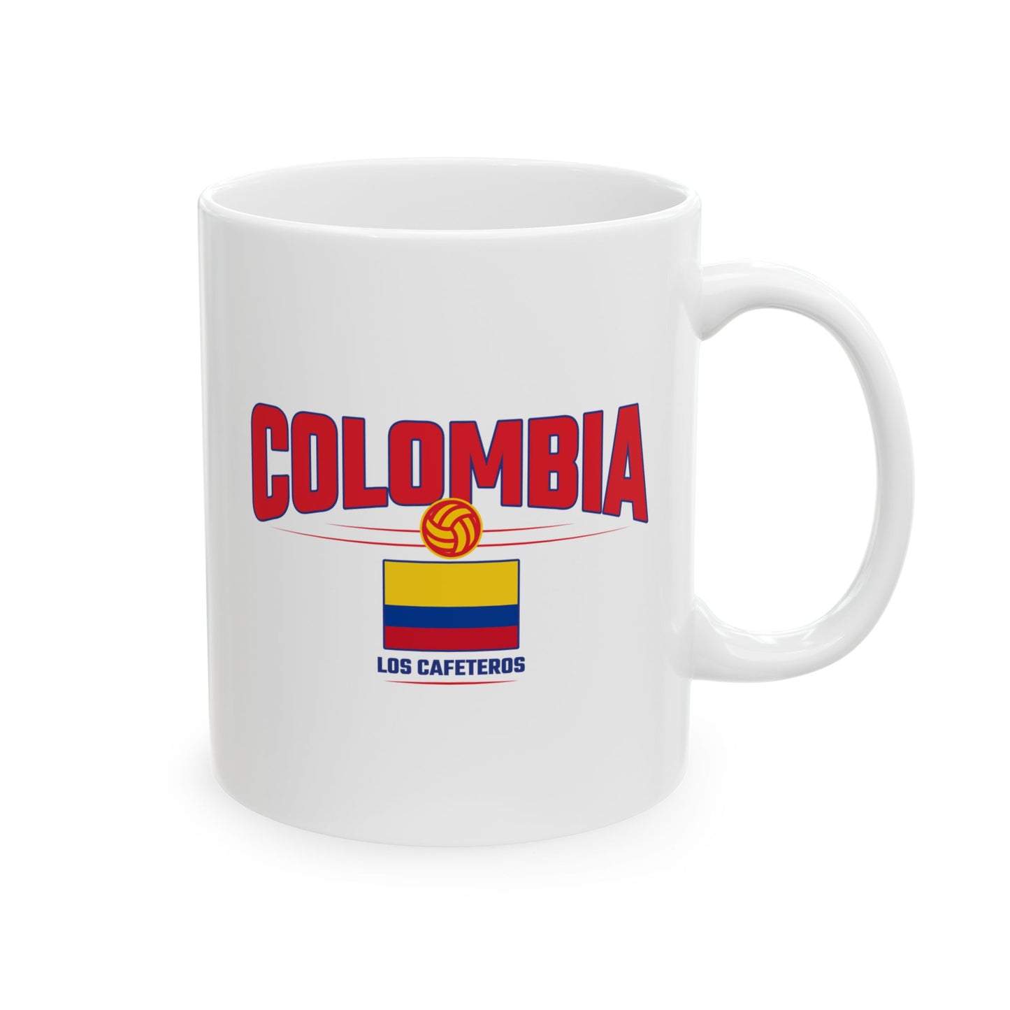 Colombia Pride Ceramic Mug 11oz Perfect for Coffee Lovers & Gifts