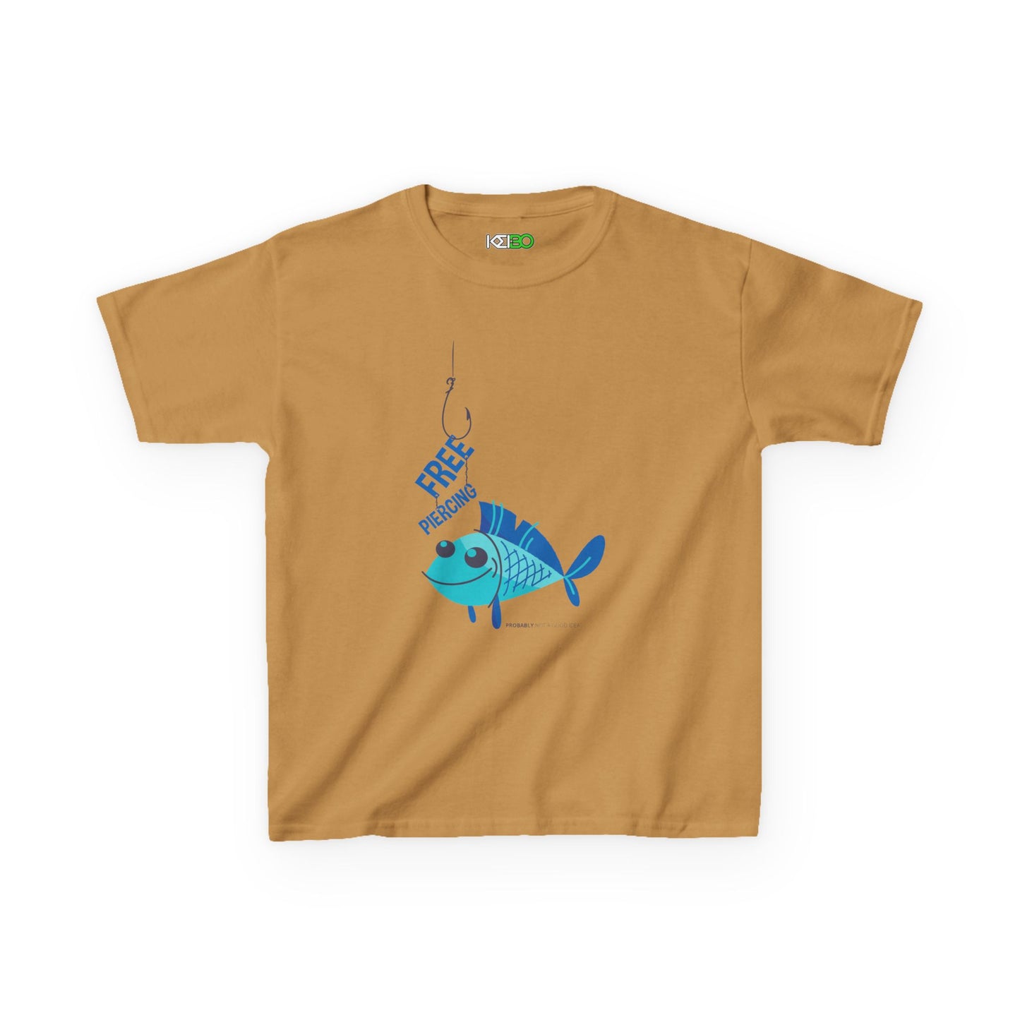 Kids Fishing Adventure T-shirt for Boys - "Free to Swim" Design
