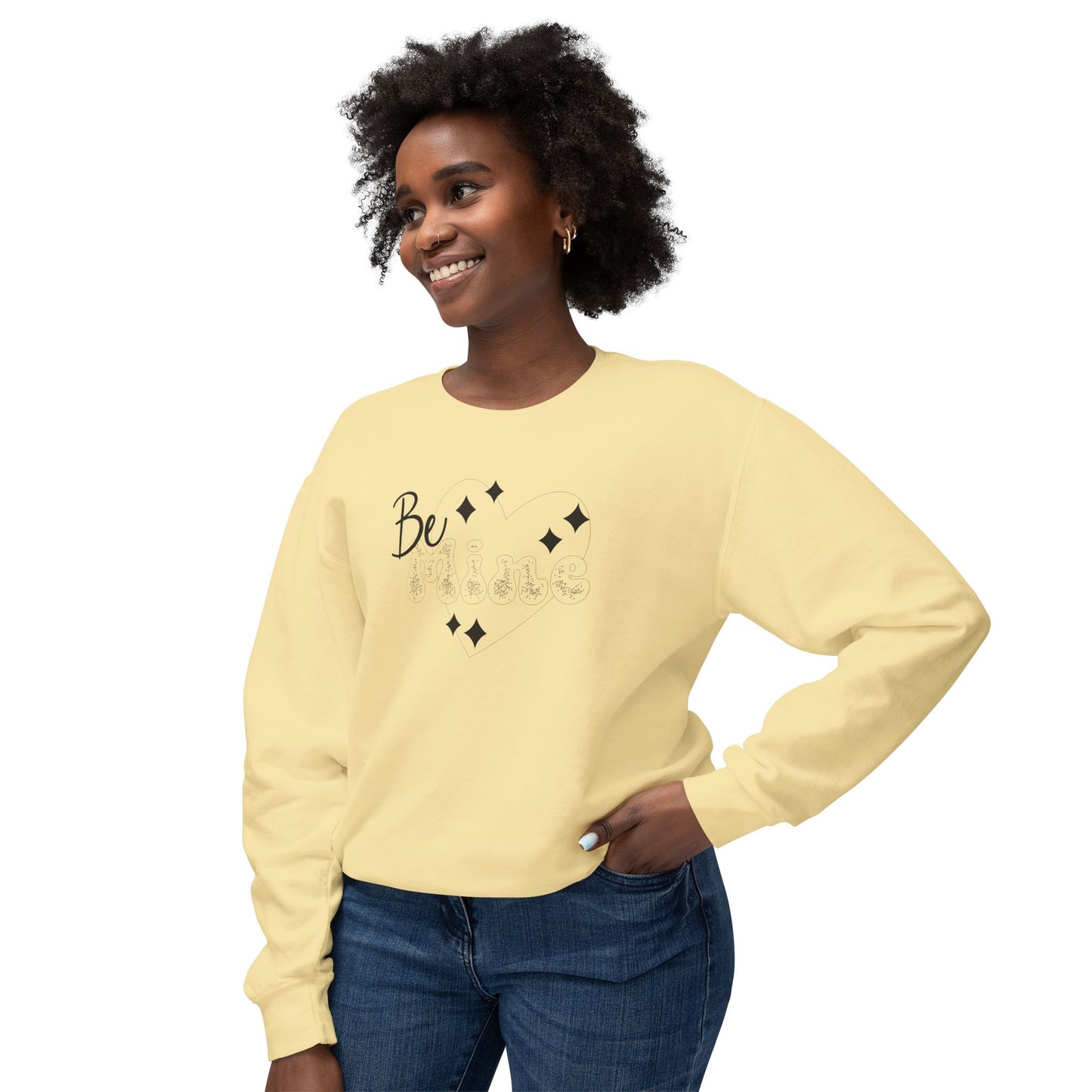 Women Sweatshirt Be Mine - Perfect for Valentine's Day Outfit