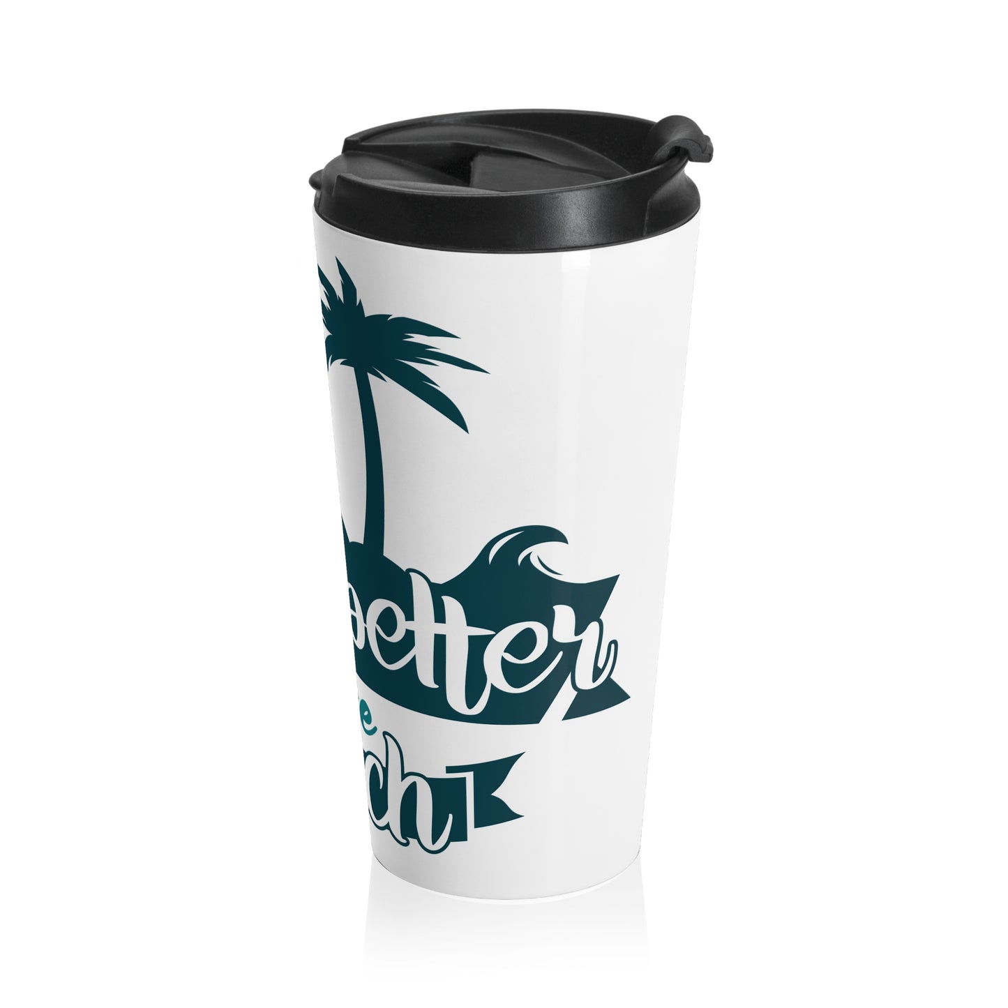 Beach Vibes Stainless Steel Travel Mug