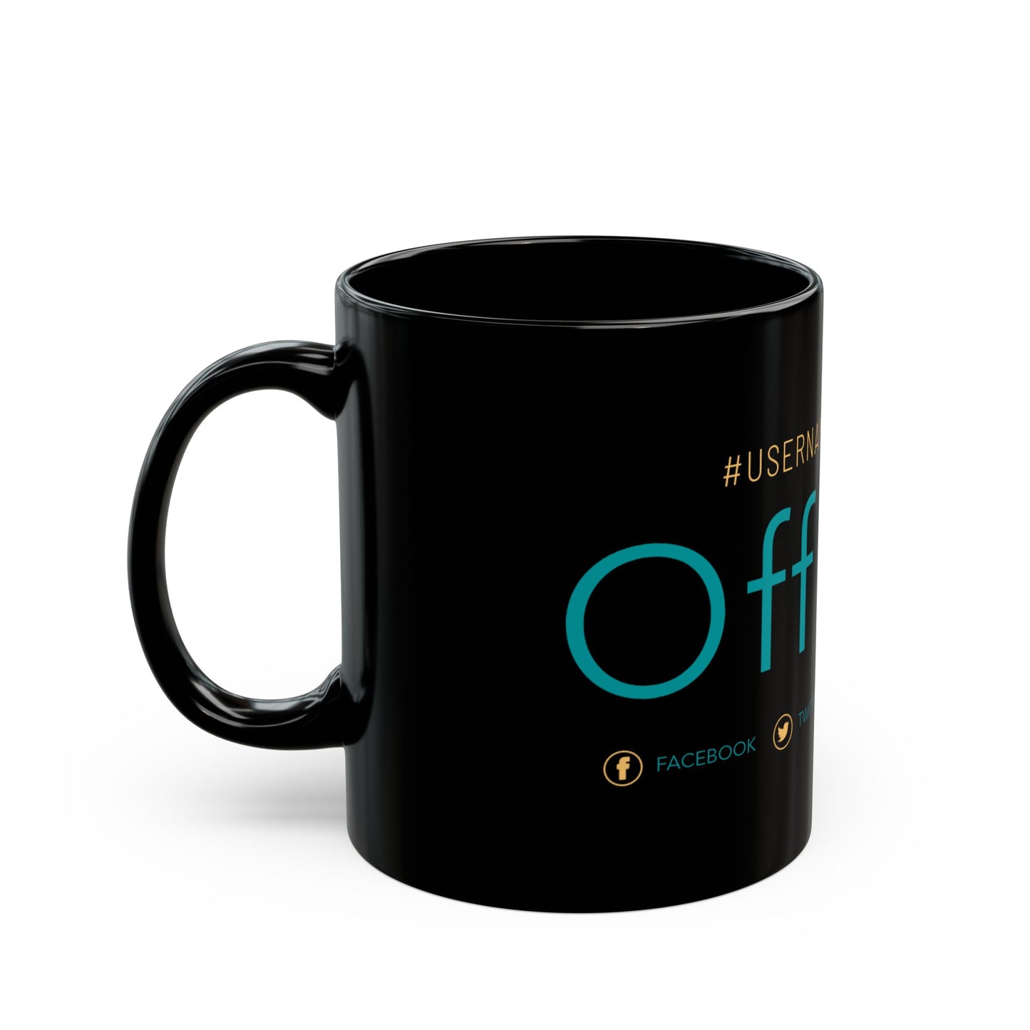 Personalyzed Coffee Mug - #USERNAME Offline - Social Media Break