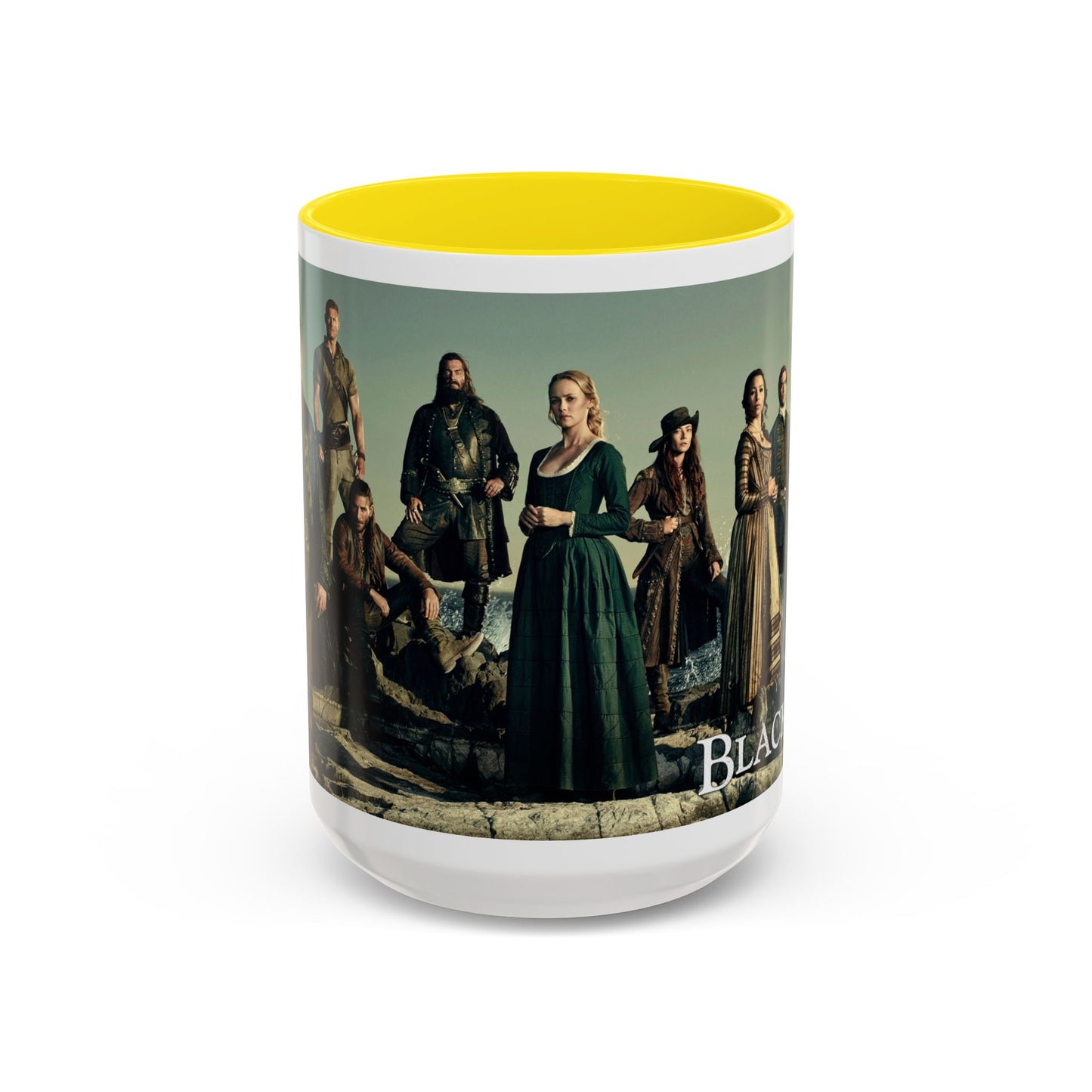 Black Sails Accent Coffee Mug - 11oz & 15oz | For Fans of Adventure & Pirates