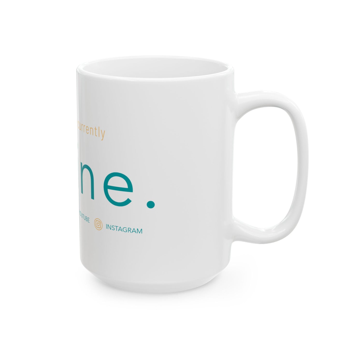 Personalyzed Coffee Mug - #USERNAME Offline - Social Media Break