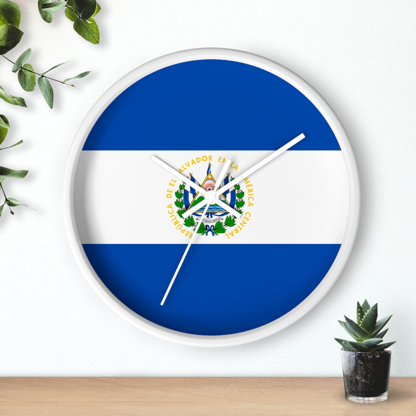 El Salvador Flag Wall Clock - Stylish Home Decor for Patriotism