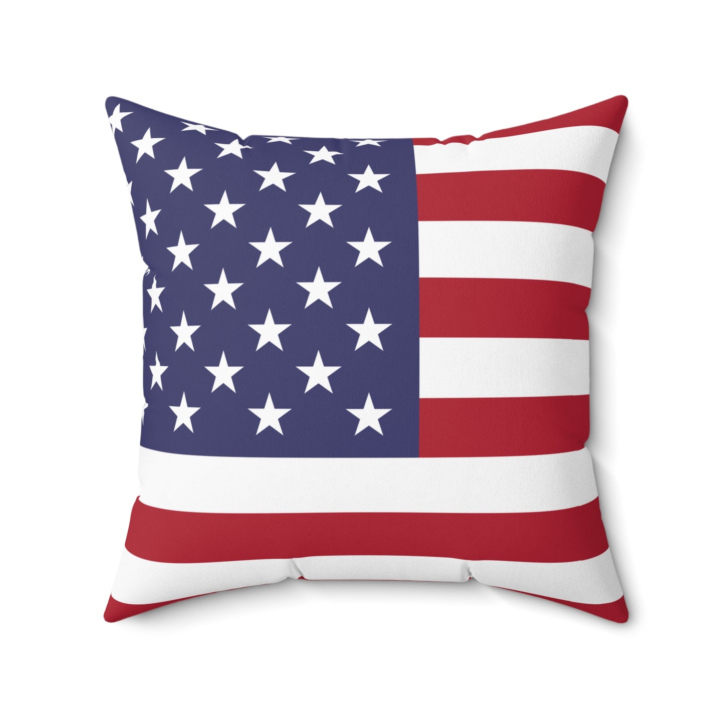 Patriotic American Flag Square Pillow – Perfect for Home Decor