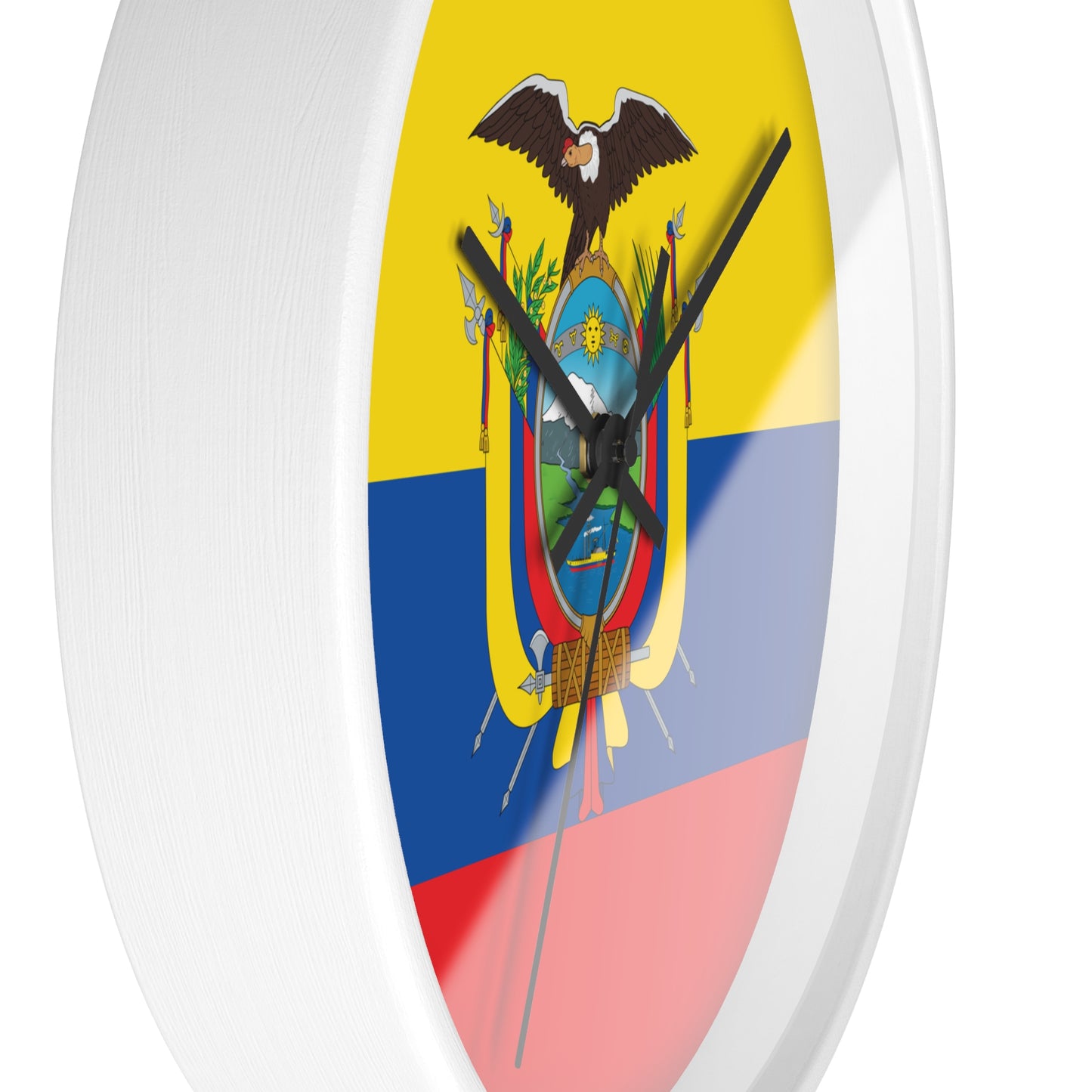 Ecuador Flag Wall Clock - Stylish Timepiece for Home & Office Décor