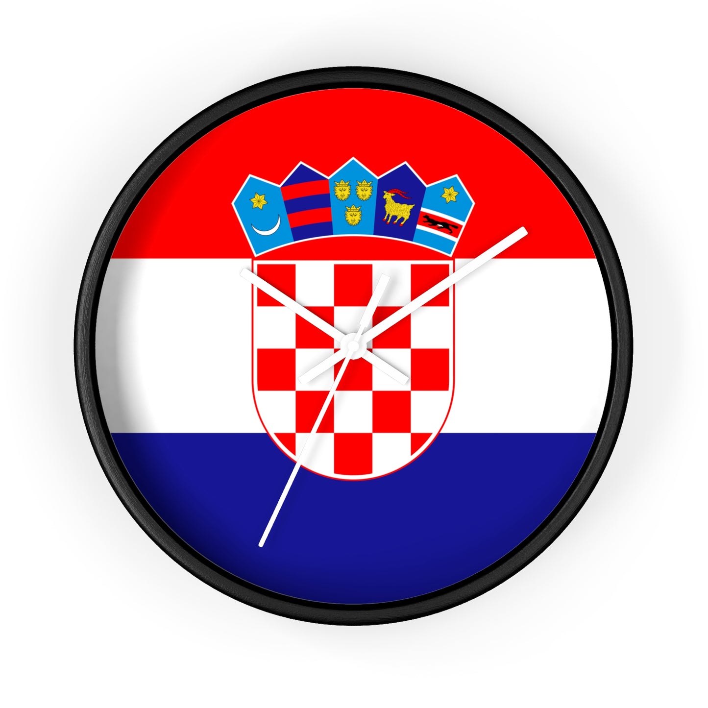 Croatian Flag Wall Clock - Elegant Home Decor for National Pride