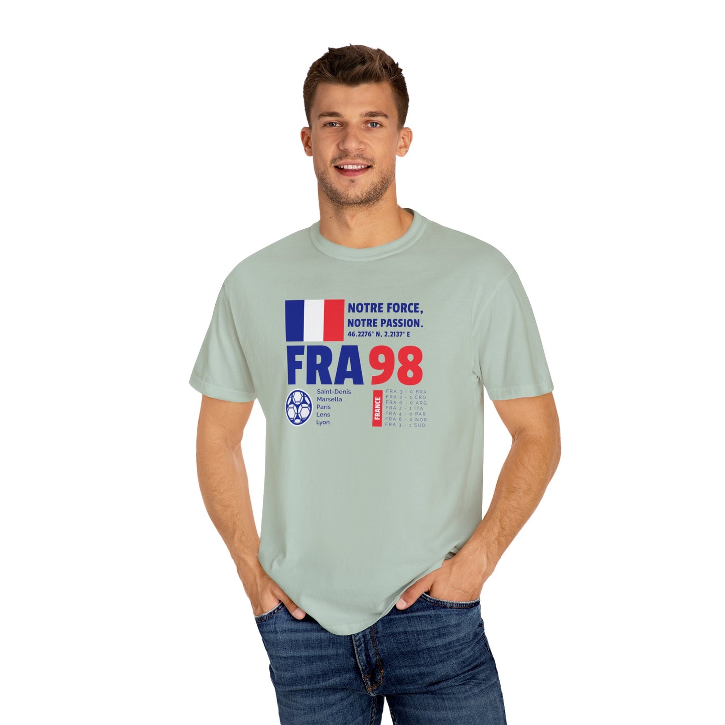 Unisex T-shirt France 98 Victory Celebrate French Passion