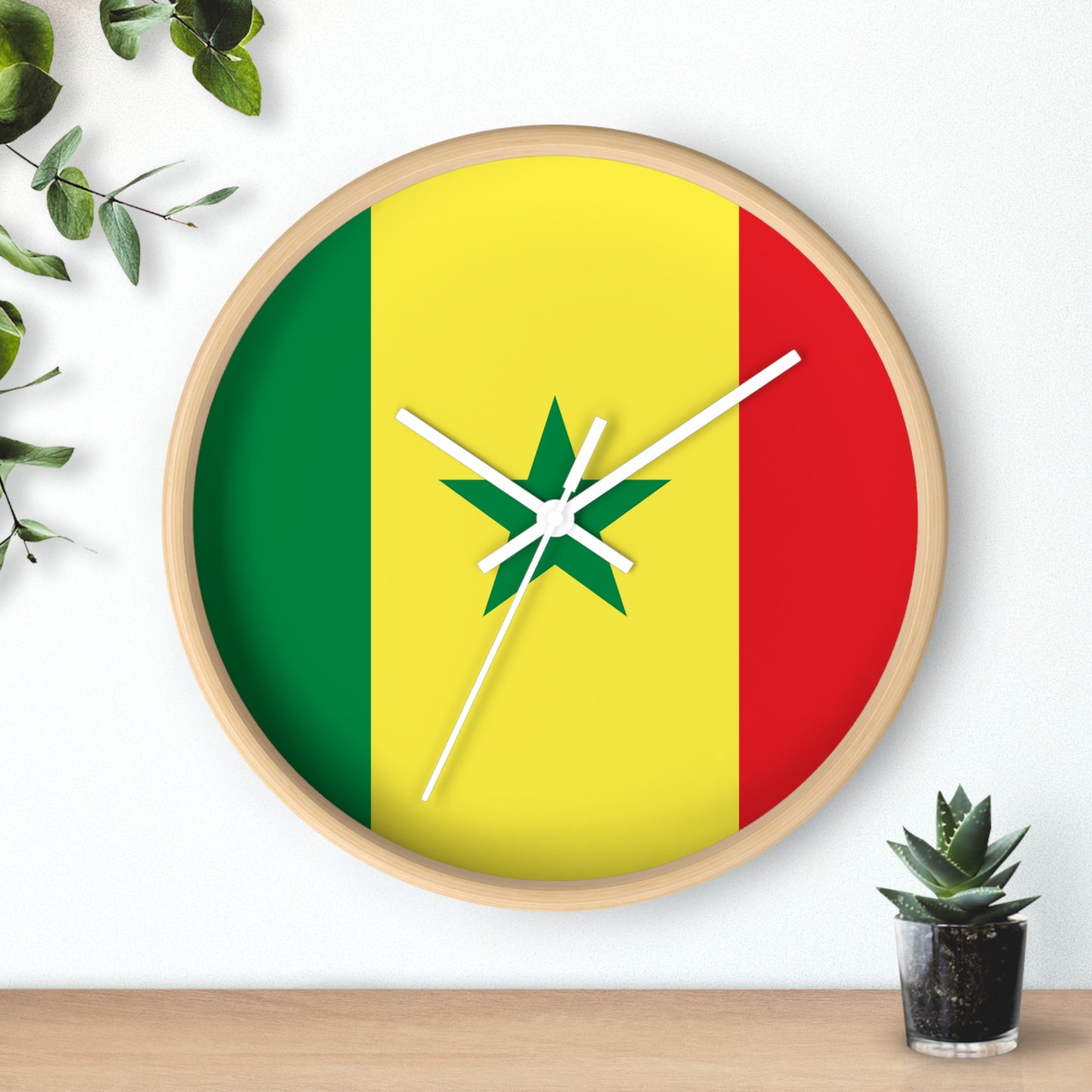 Senegal Flag Wall Clock - Vibrant Home Decor for National Pride