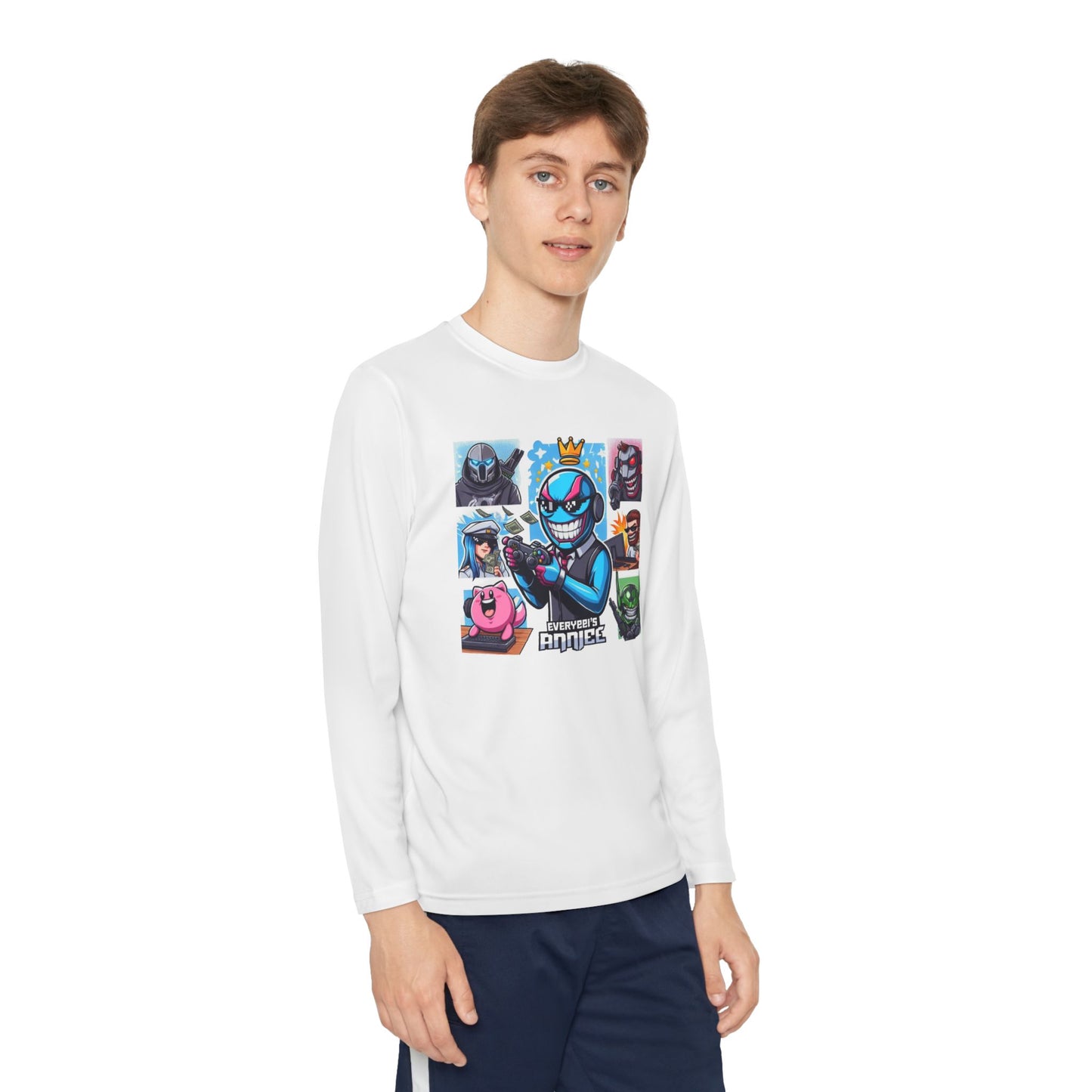 Youth Long Sleeve Tee – Cool Cartoon Characters for Kids