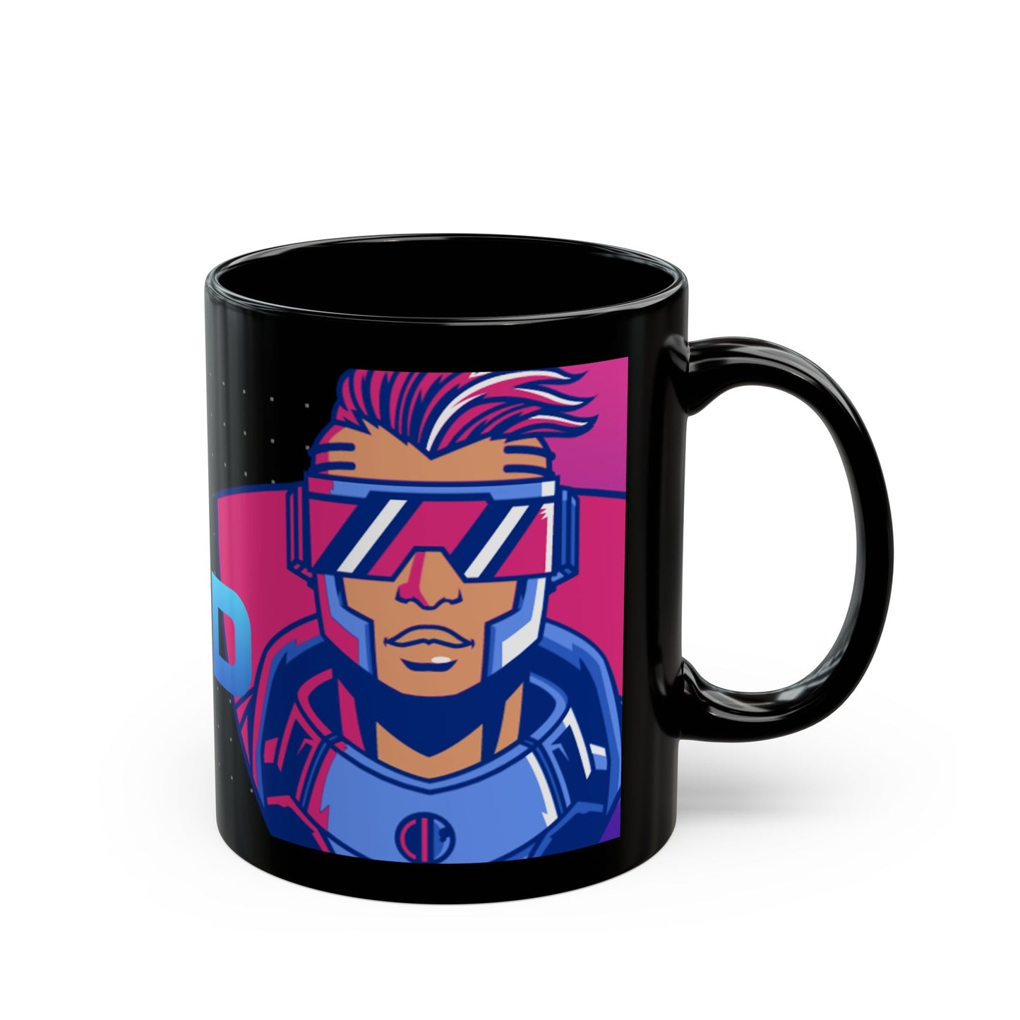 Cyberpunk Gamer Black Mug 11oz - The Ultimate Gamer's Motivation Mug