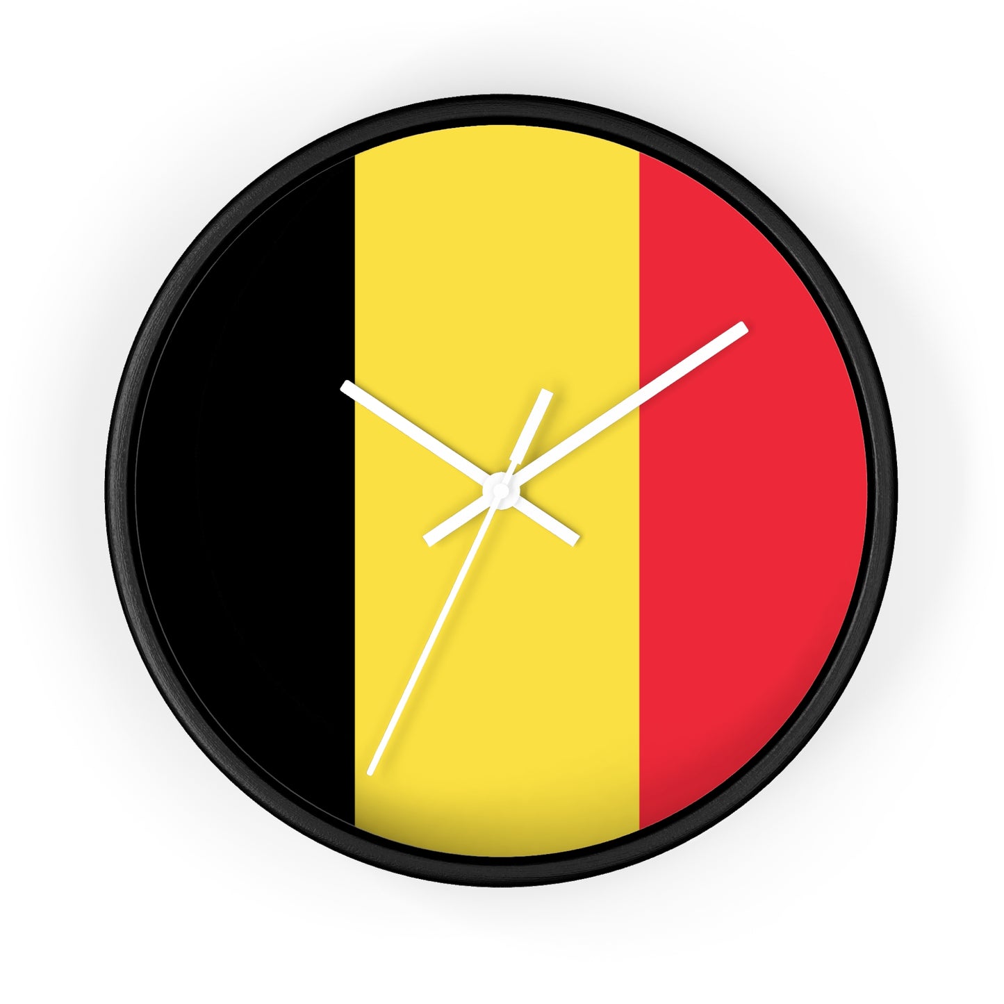 Belgian Flag Wall Clock - Timeless Home Decor for Belgium Lovers