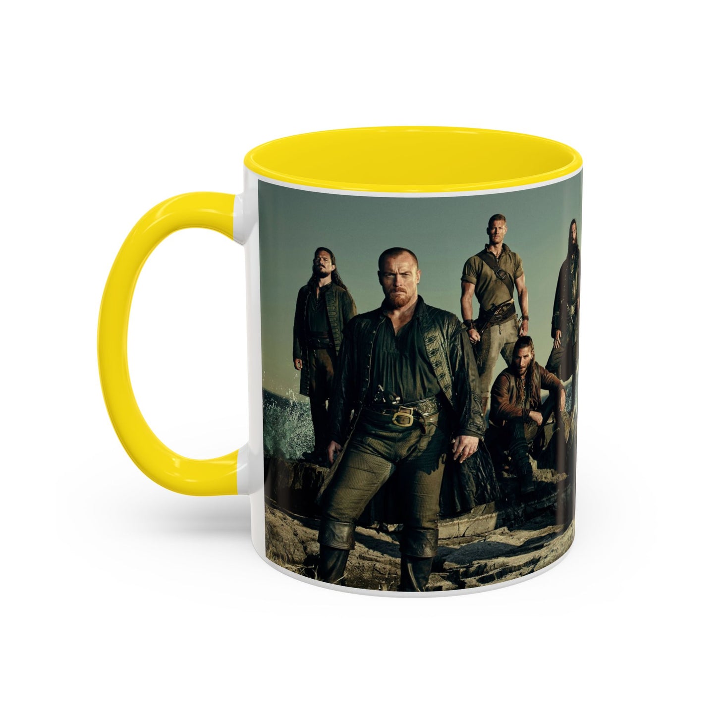 Black Sails Accent Coffee Mug - 11oz & 15oz | For Fans of Adventure & Pirates