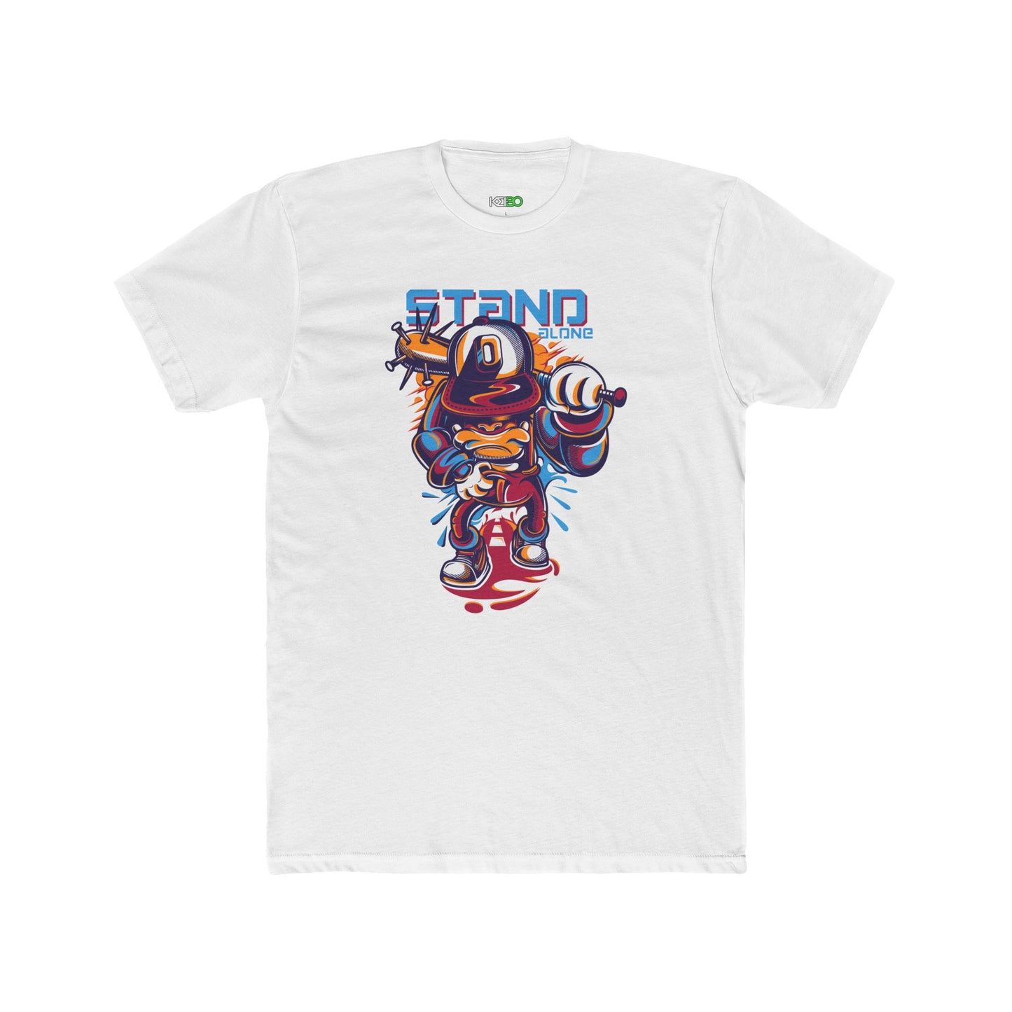 Stand Strong Unisex Cotton Crew Tee - Cartoon Inspired Graphic T-Shirt