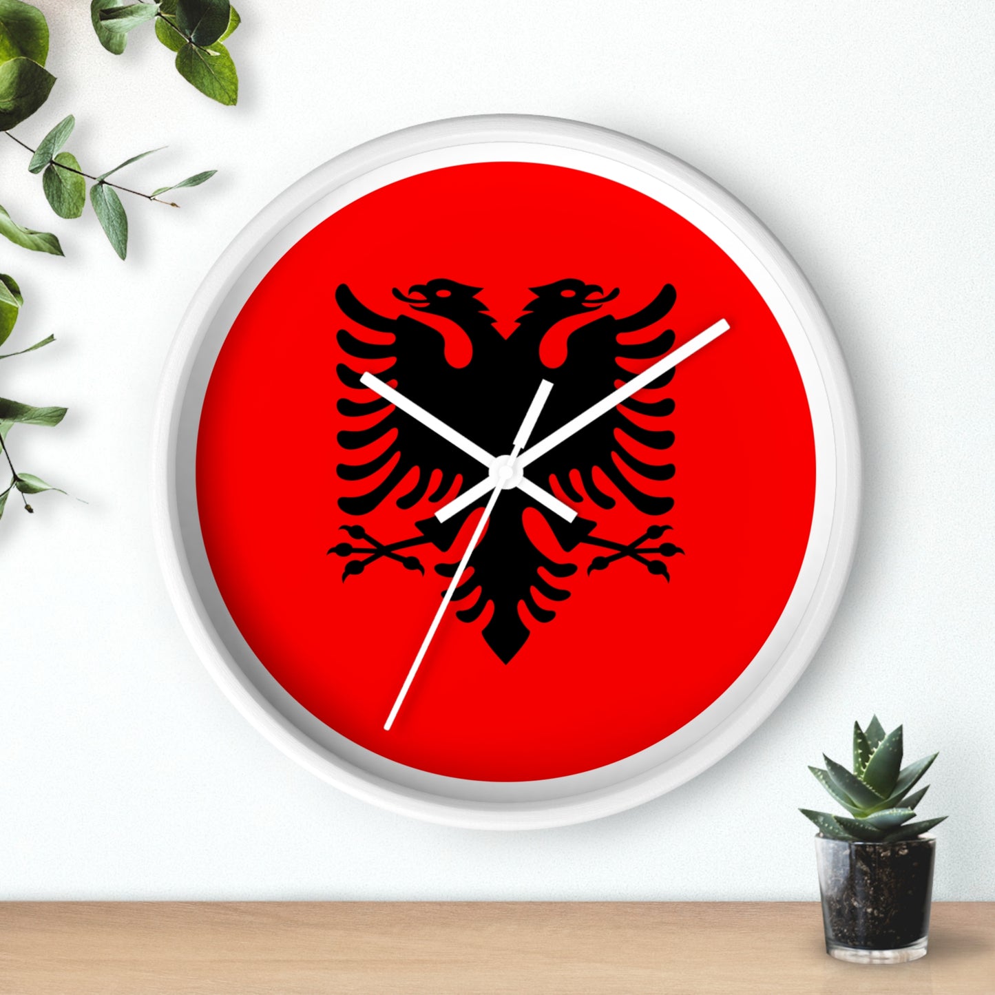 Albanian Eagle Wall Clock | Home Decor | Unique Gift for Albania Enthusiasts