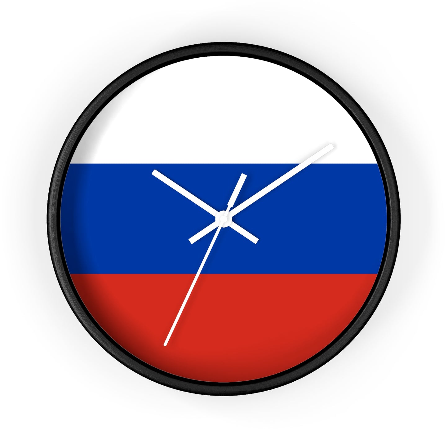 Russian Flag Wall Clock - Modern Decorative Timepiece for Home or Office