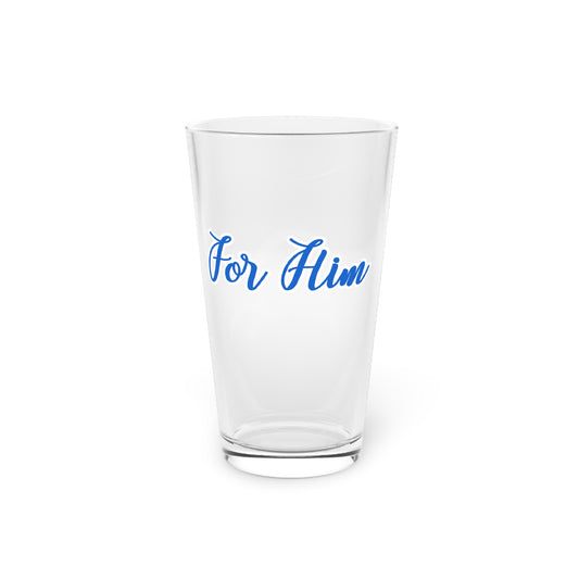Personalized 16oz Pint Glass - 'For Him' Gift Idea for Special Occasions