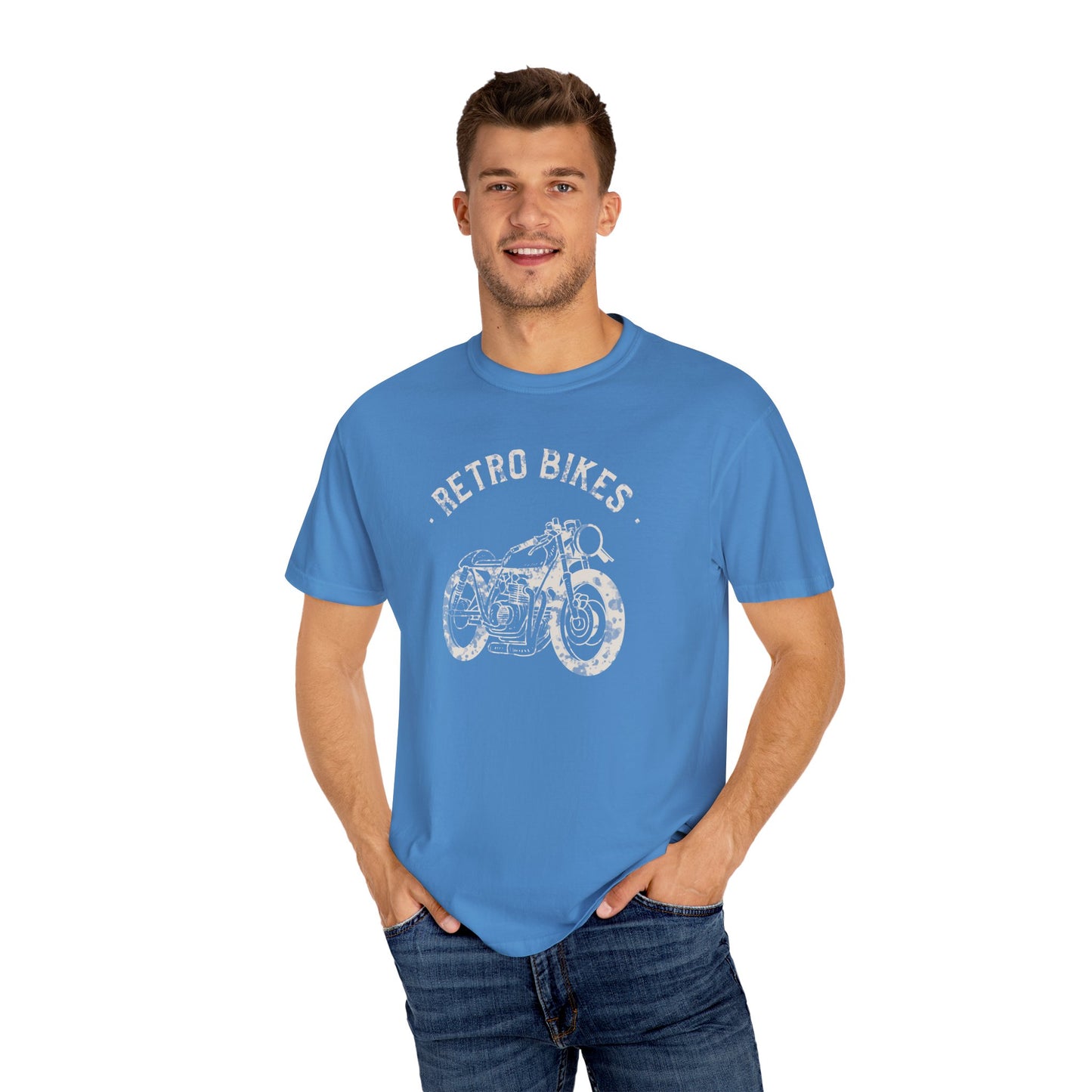 Men Retro Bikes T-Shirt Vintage Motorcycle Graphic Tee