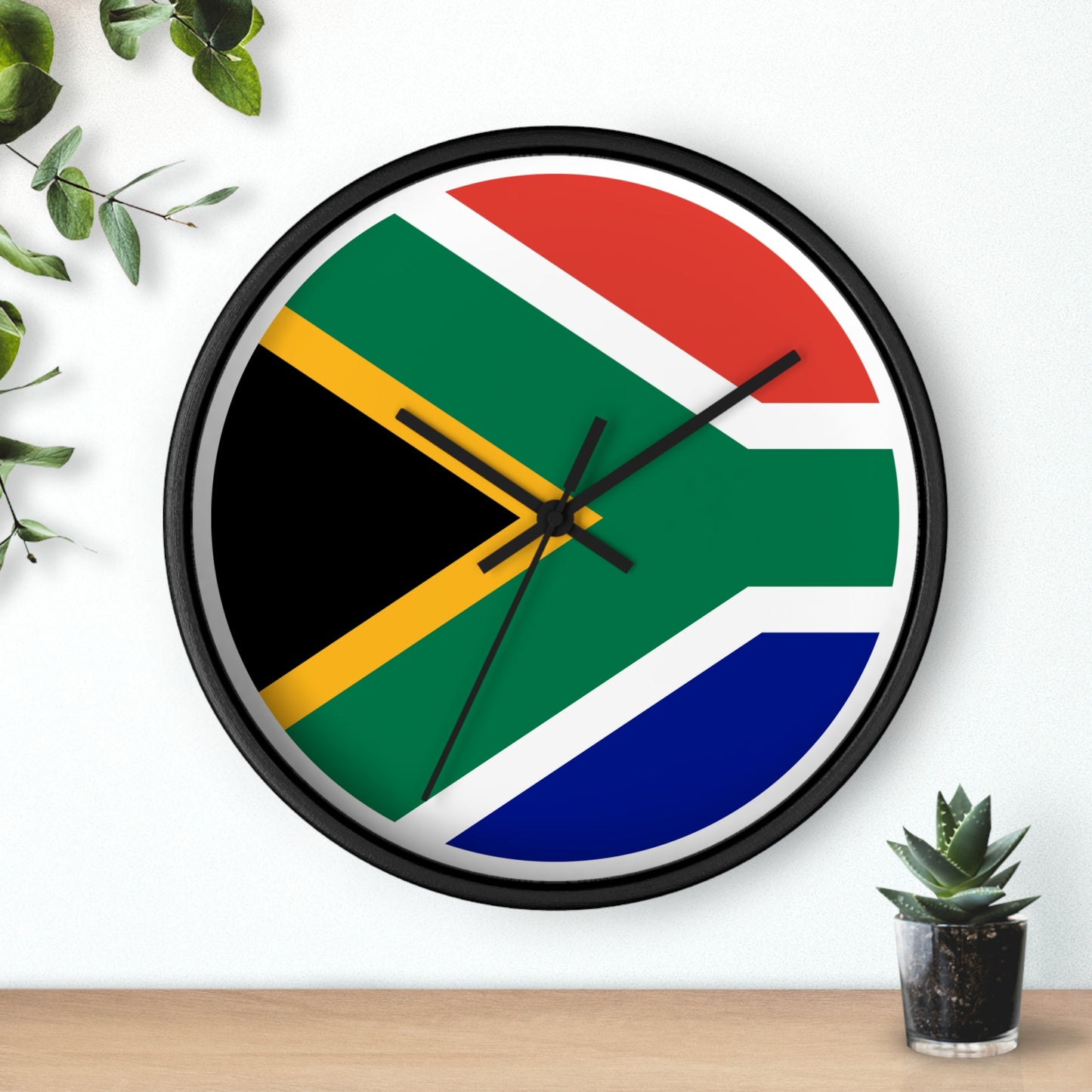 South African Flag Wall Clock - Bold Home Decor for Patriotism & Style