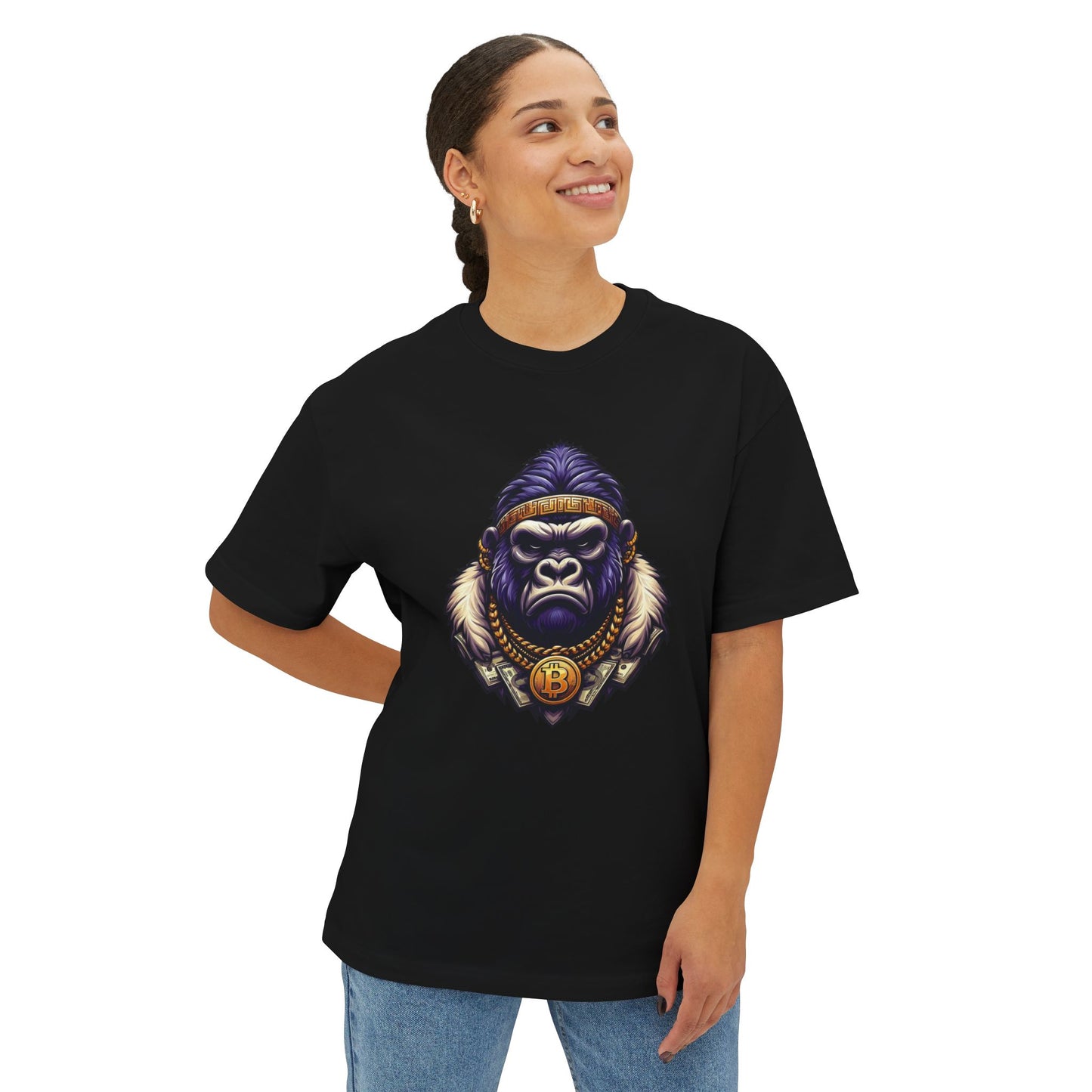Savage Gorilla Graphic Women's Oversized Boxy Tee