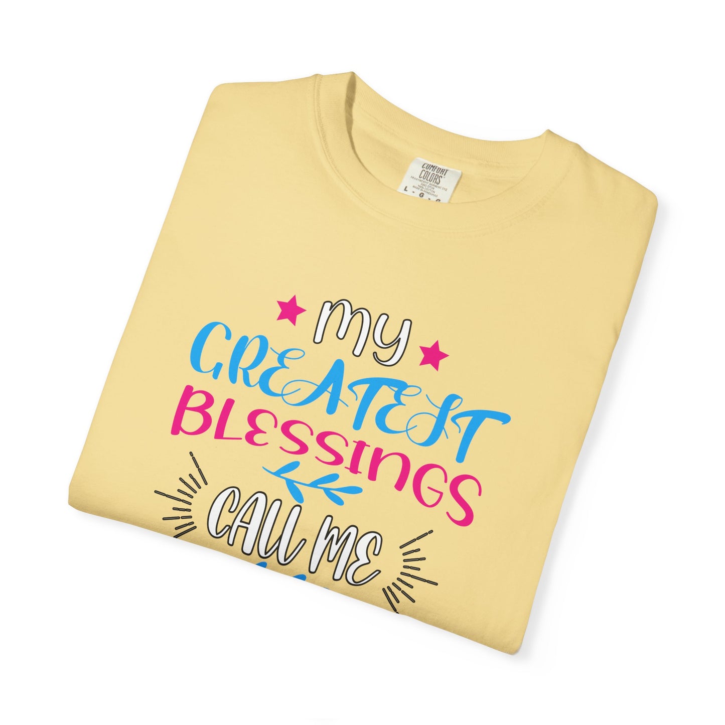 Men's Fatherhood Personalized Blessings T-Shirt