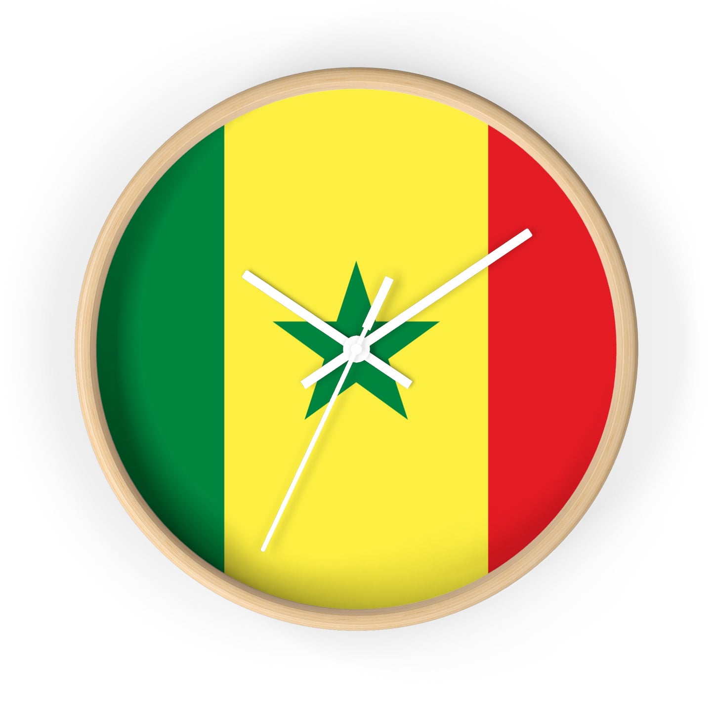 Senegal Flag Wall Clock - Vibrant Home Decor for National Pride