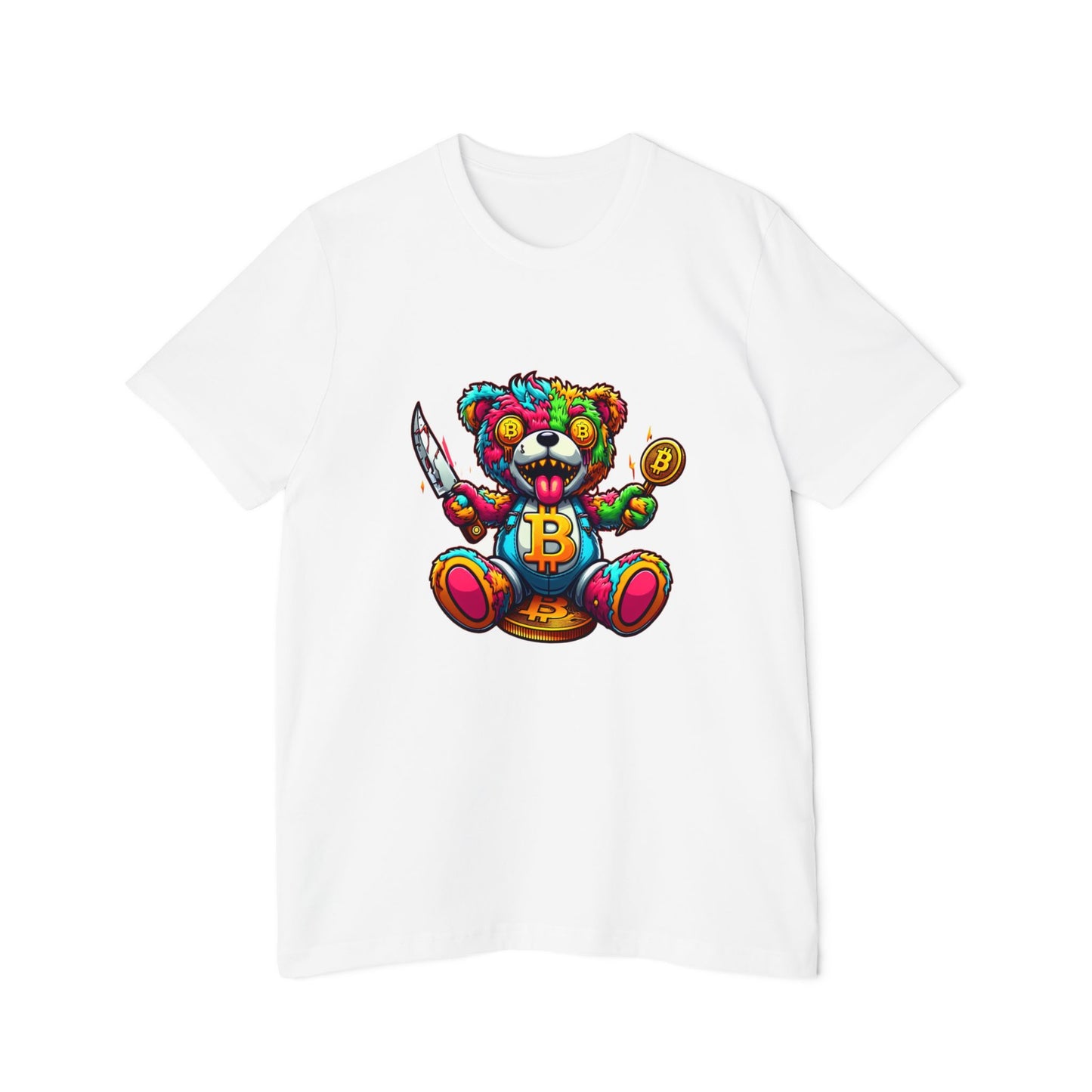 Colorful Bitcoin Bear Men's T-Shirt – Fun & Trendy Graphic Tee