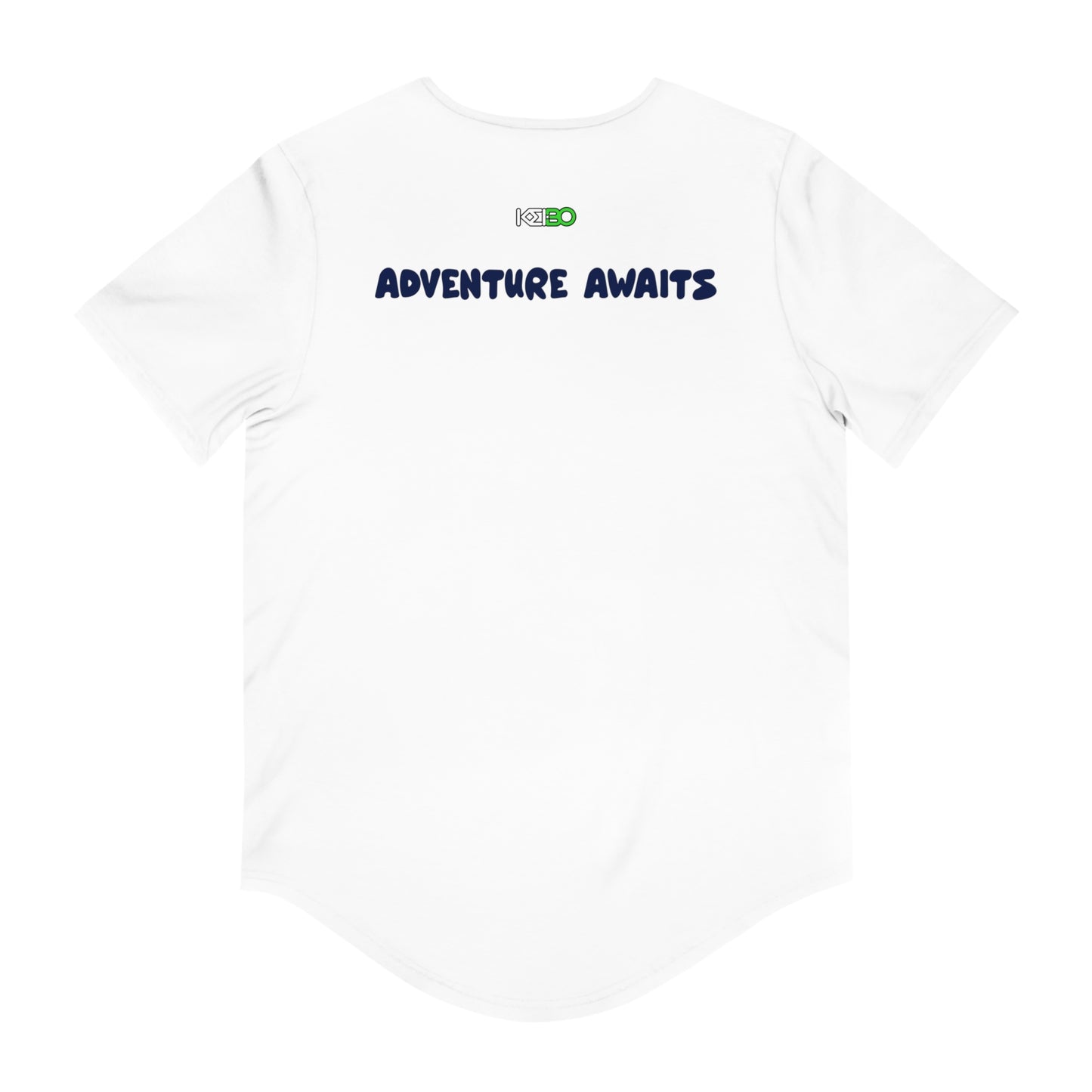 Adventure Awaits Men's Curved Hem Tee – Perfect for Outdoor Enthusiasts