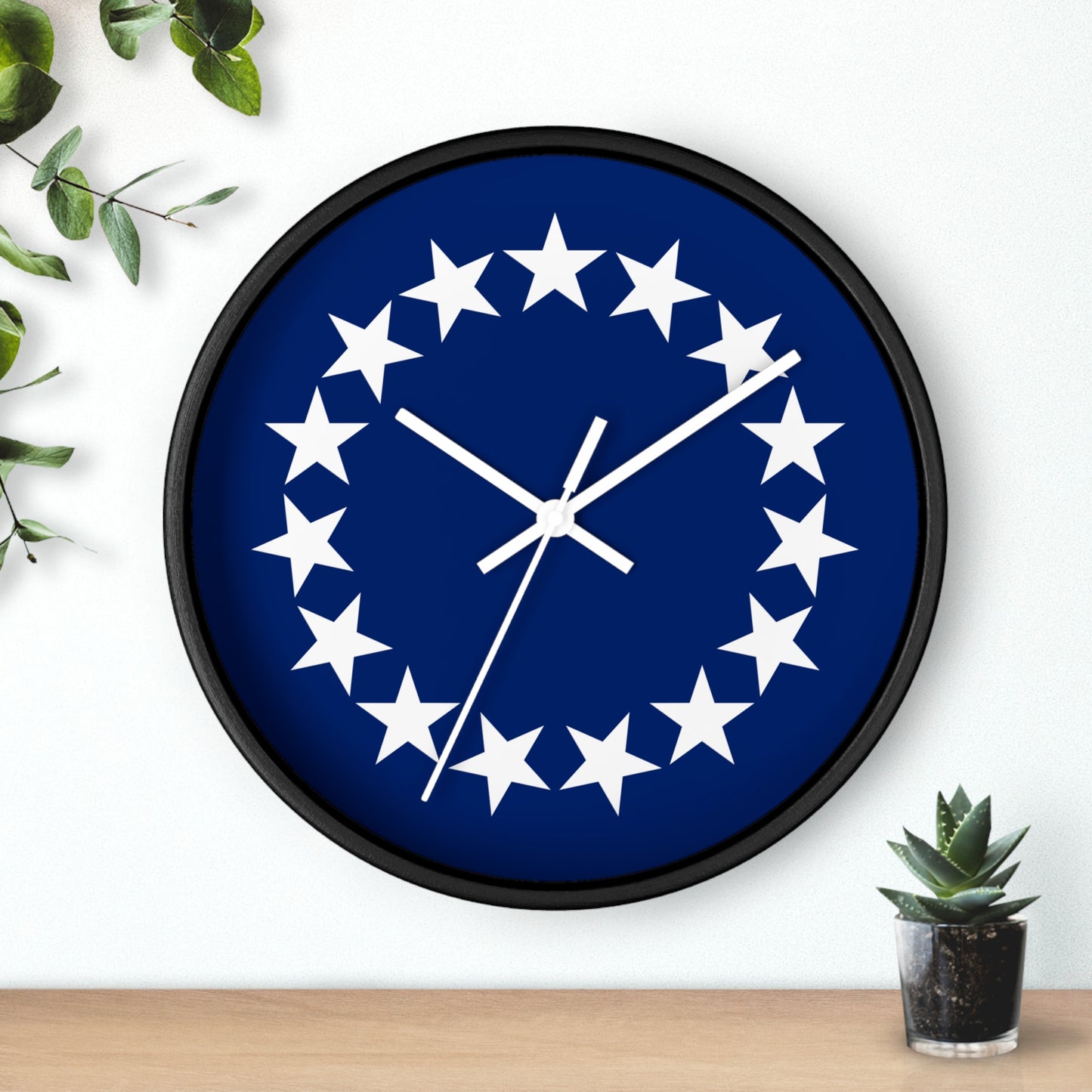 Nautical Stars Wall Clock - Modern Home Decor, Perfect for Gifts.