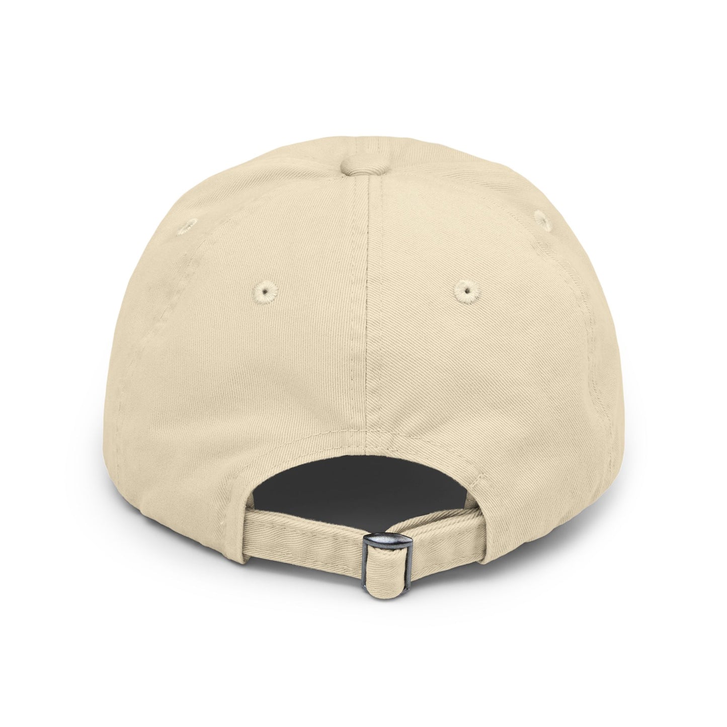 Unisex Distressed Cap with Skull and Native American Headdress Design