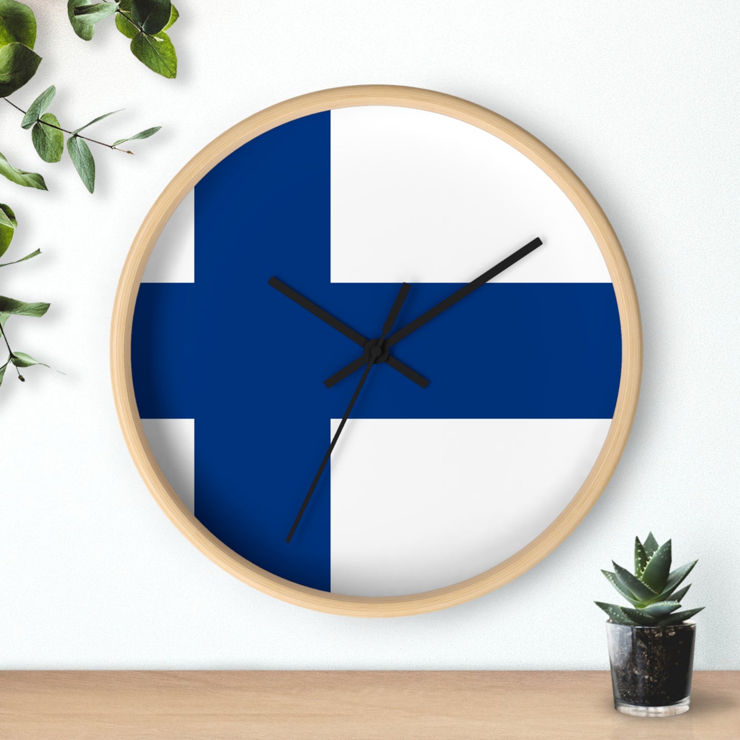 Finnish Flag Wall Clock - Perfect for Home Decor & Gifts