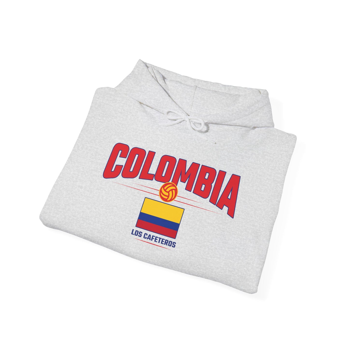 Unisex Hoodie Love Colombia Sweatshirt with Flag Design