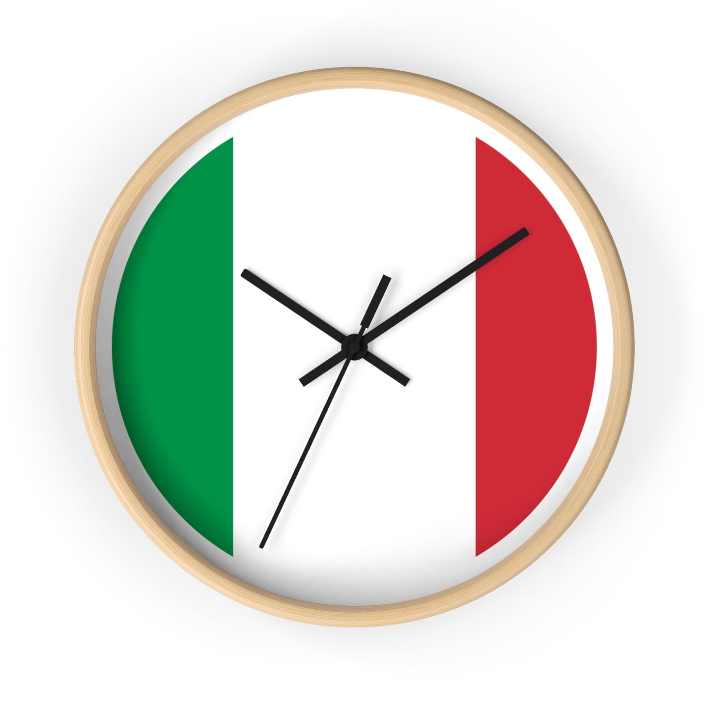 Italian Flag Wall Clock - Stylish Home Decor for Italy Lovers